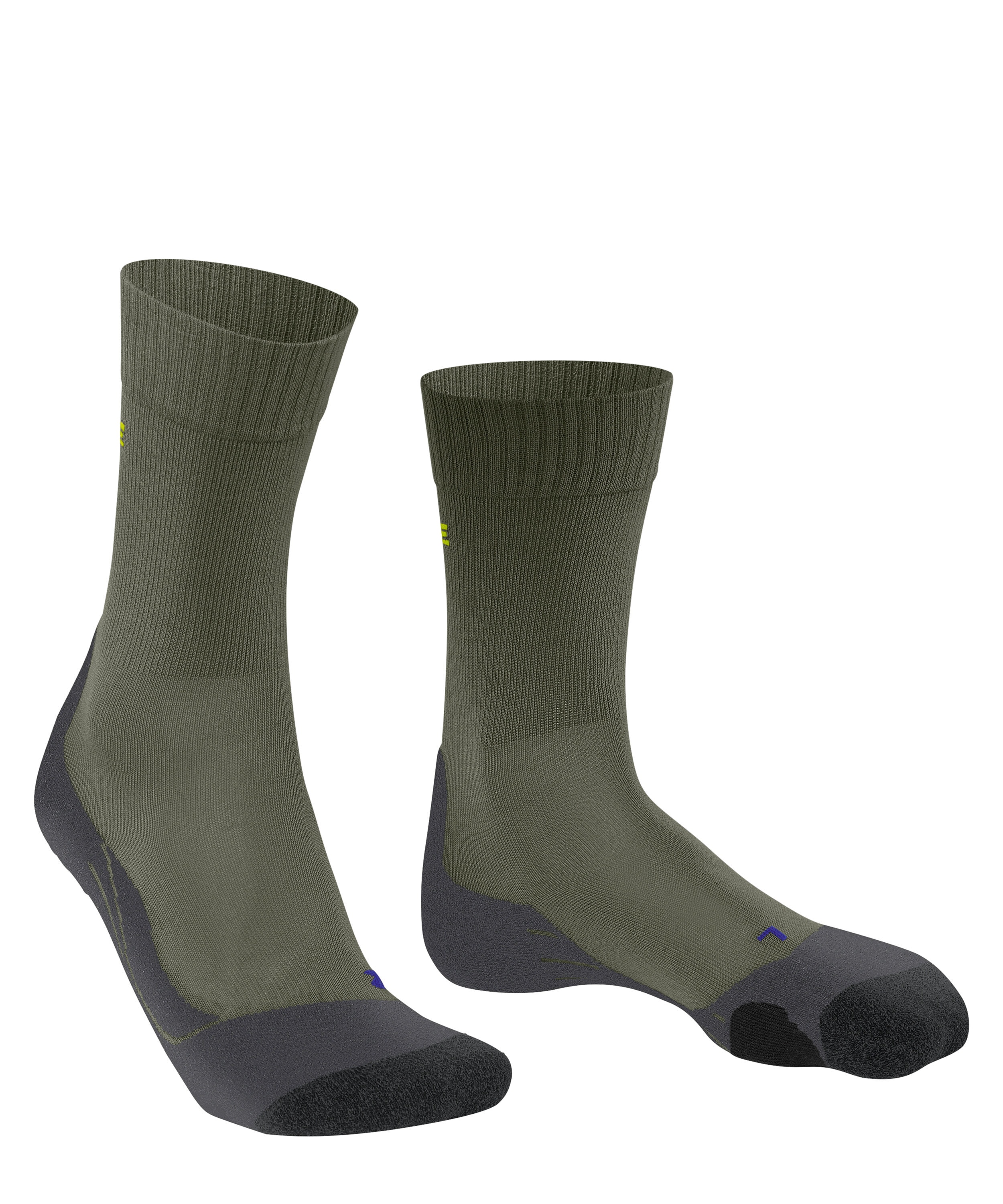 FALKE TK2 Explore Cool heren trekking sokken, groen (herb)