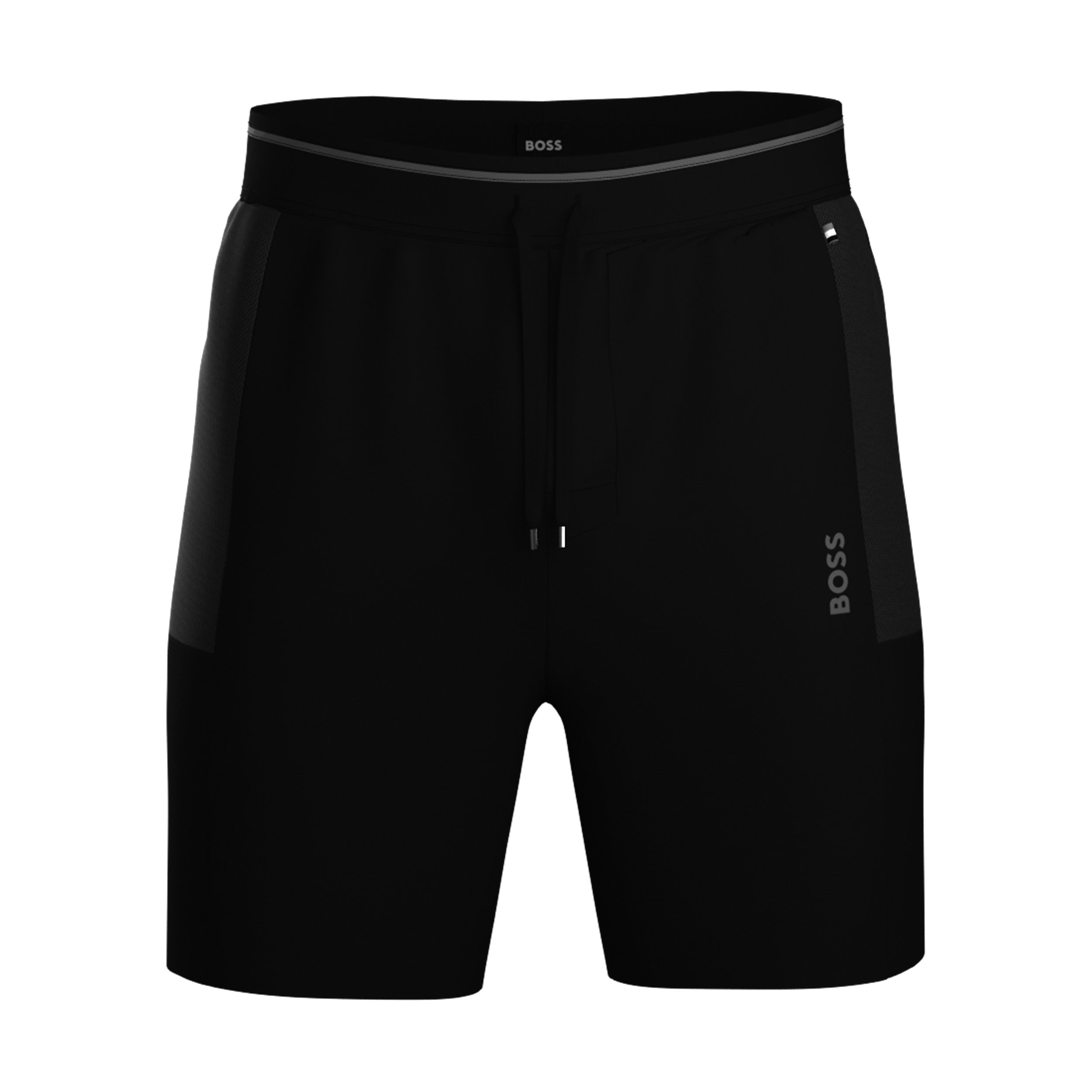 BOSS Tracksuit Short, heren pyjama- of loungebroek kort, zwart