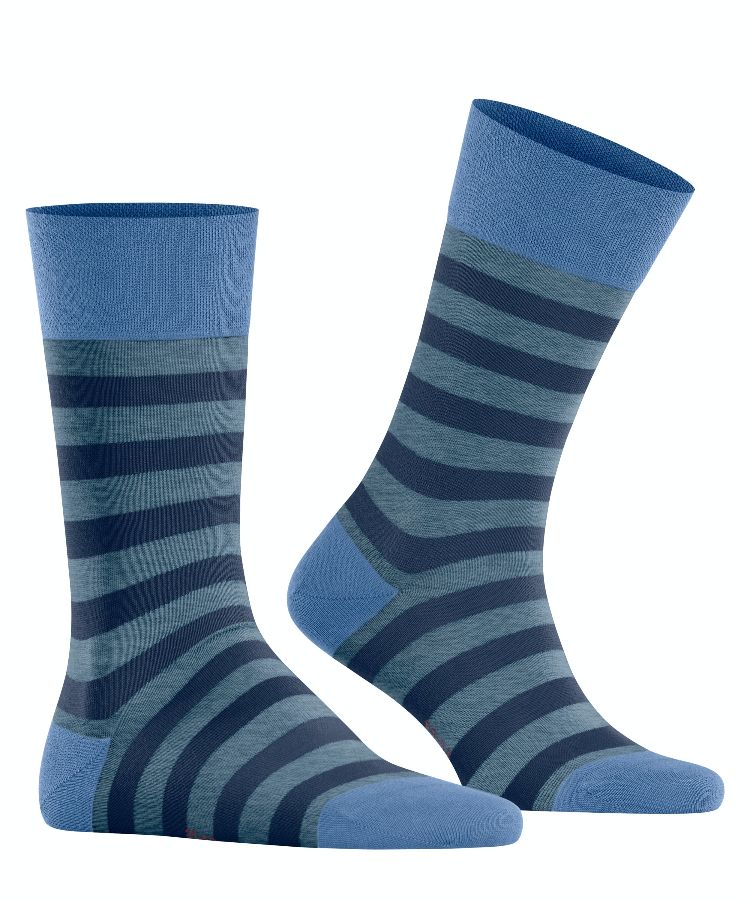 FALKE Sensitive Mapped Line herensokken, blauw (bonnieblue)