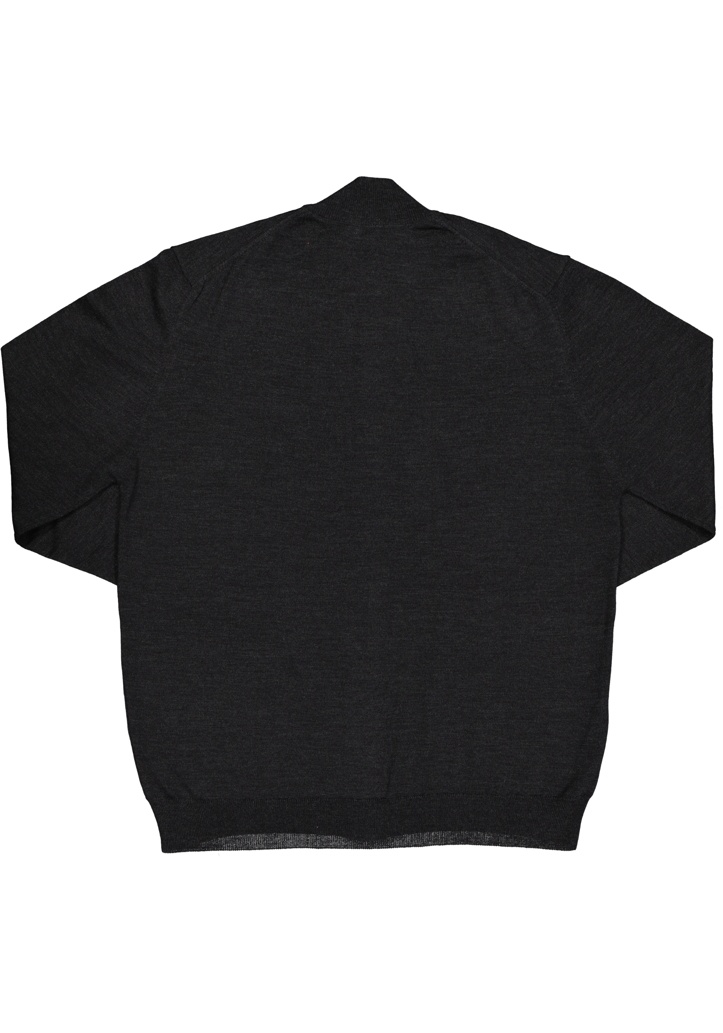 OLYMP modern fit vest wol, antraciet grijs met rits