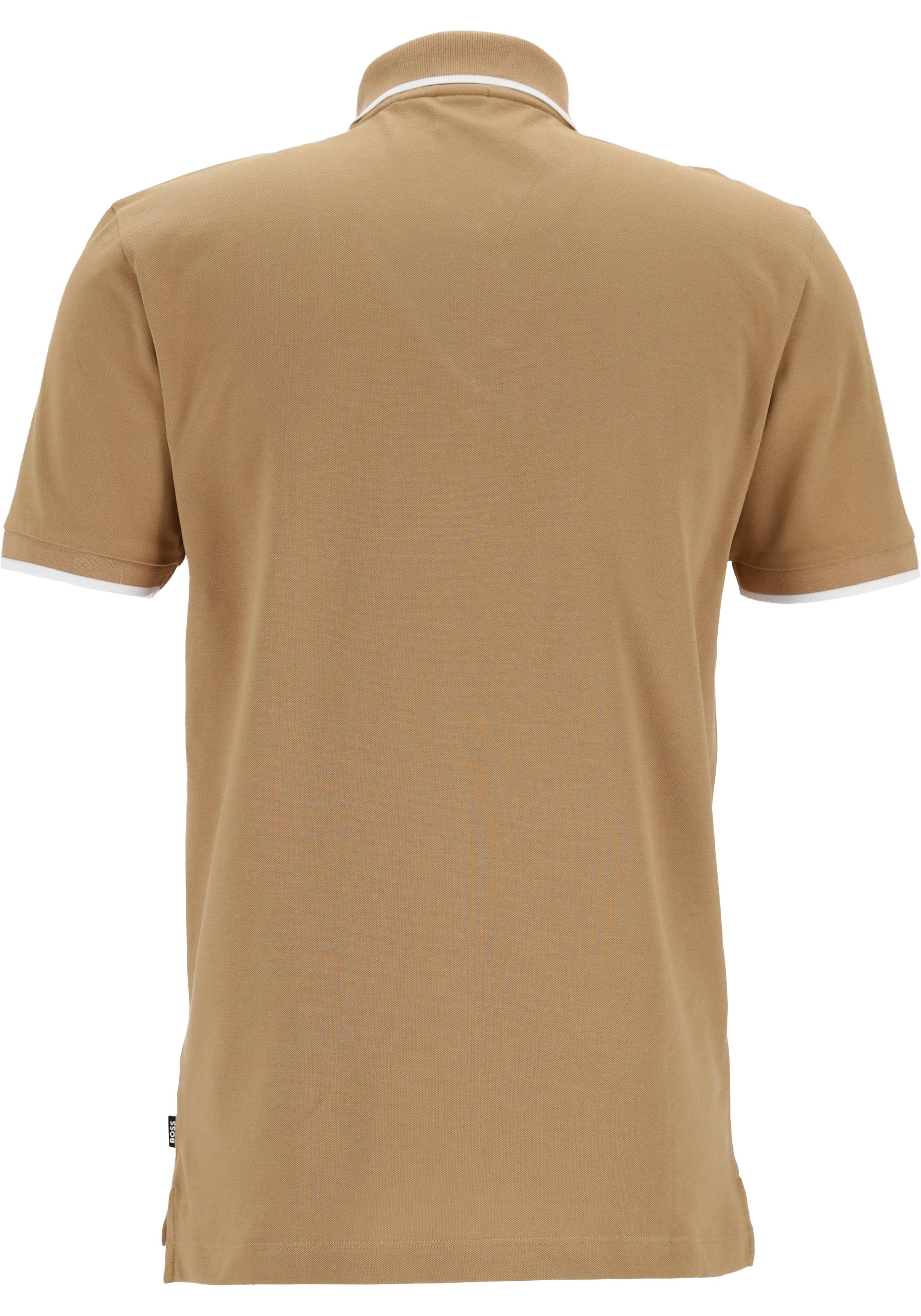 BOSS Parlay regular fit polo, pique, midden beige