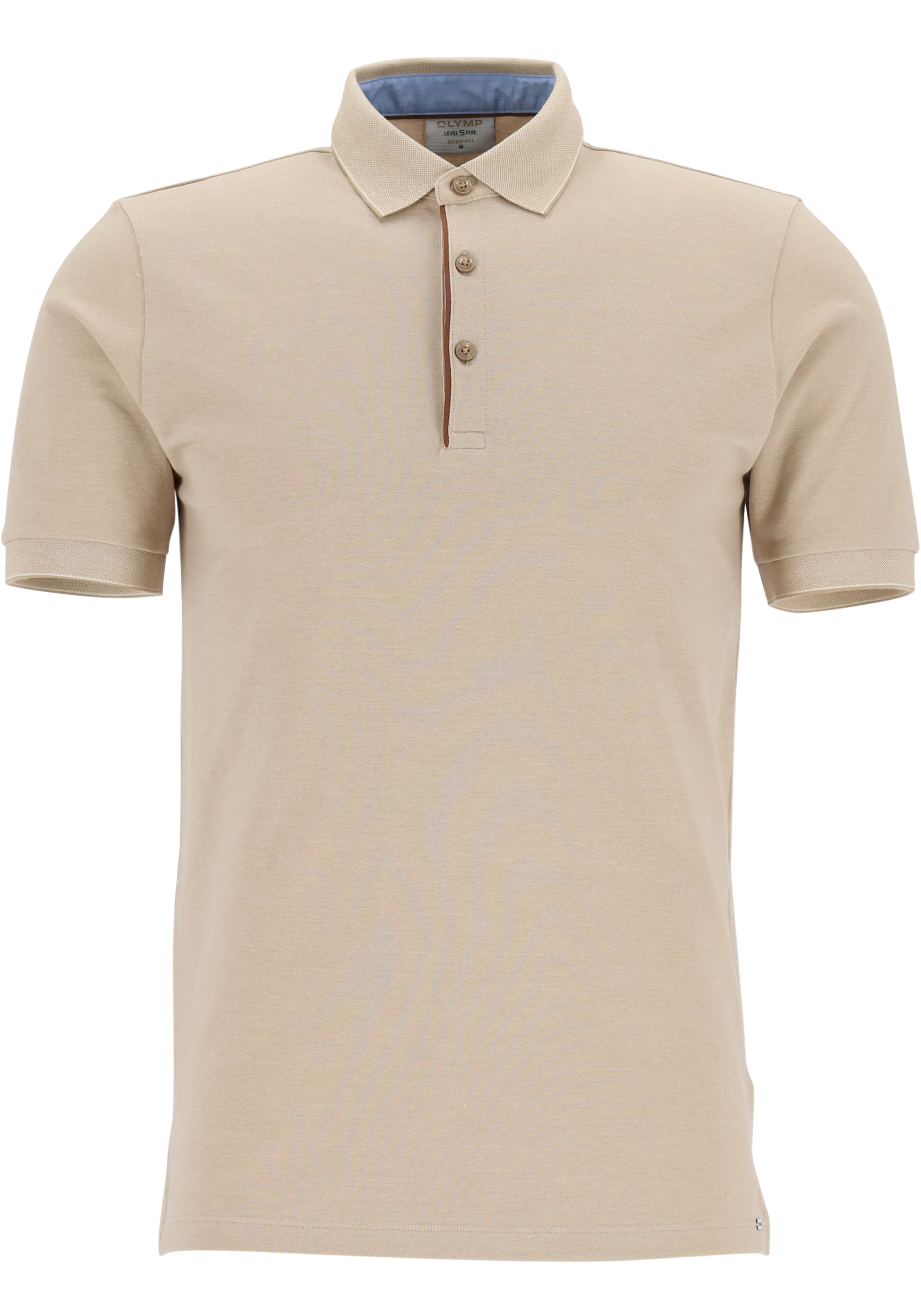 OLYMP Polo Level 5 Casual, slim fit polo, beige