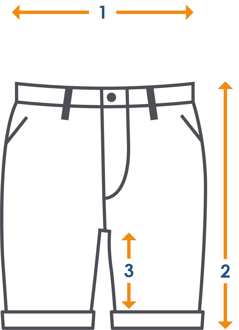 Meetinstructies korte broek Meetinstructies korte broek