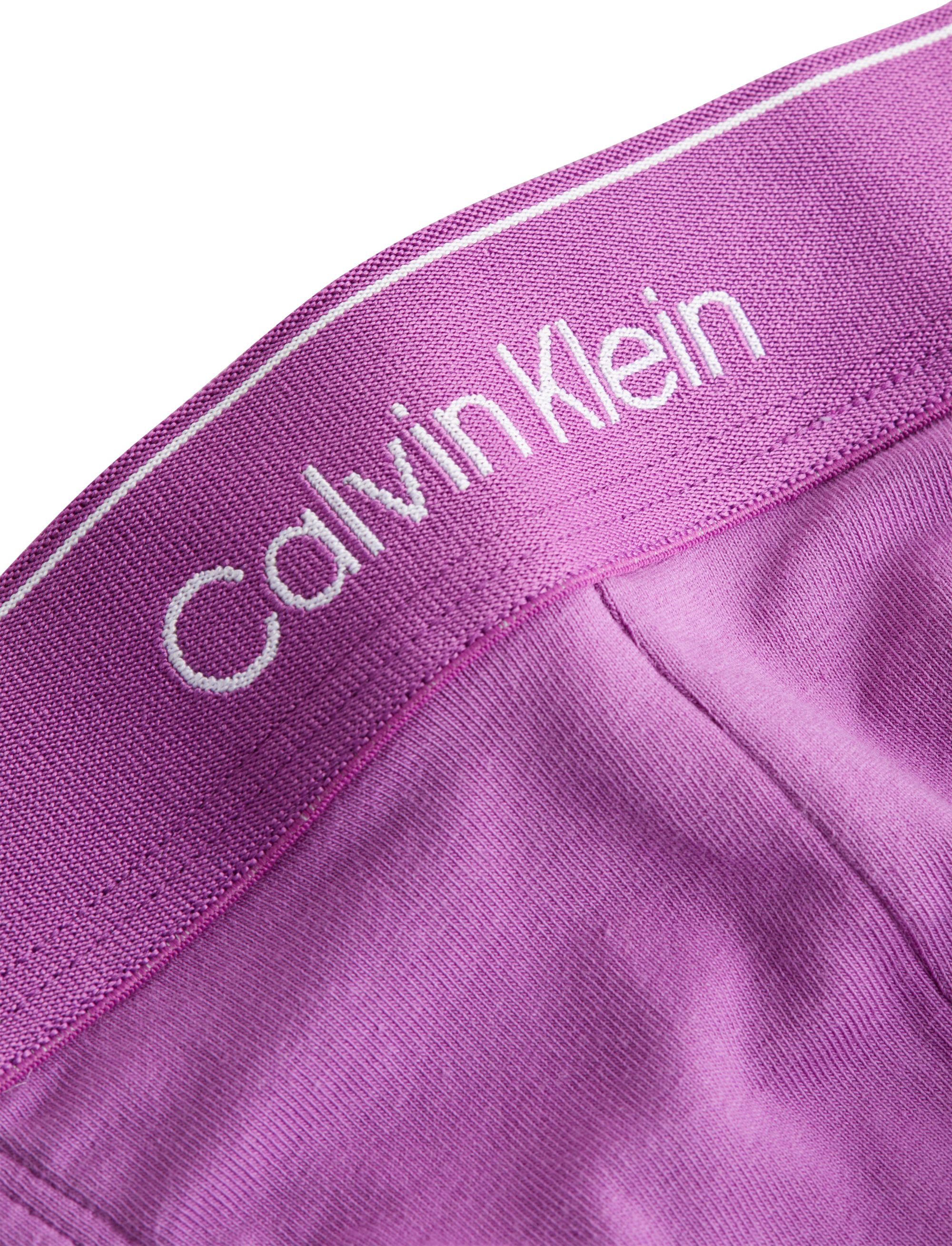 Calvin Klein Thong (3-pack), heren string, roze, paars, lichtblauw