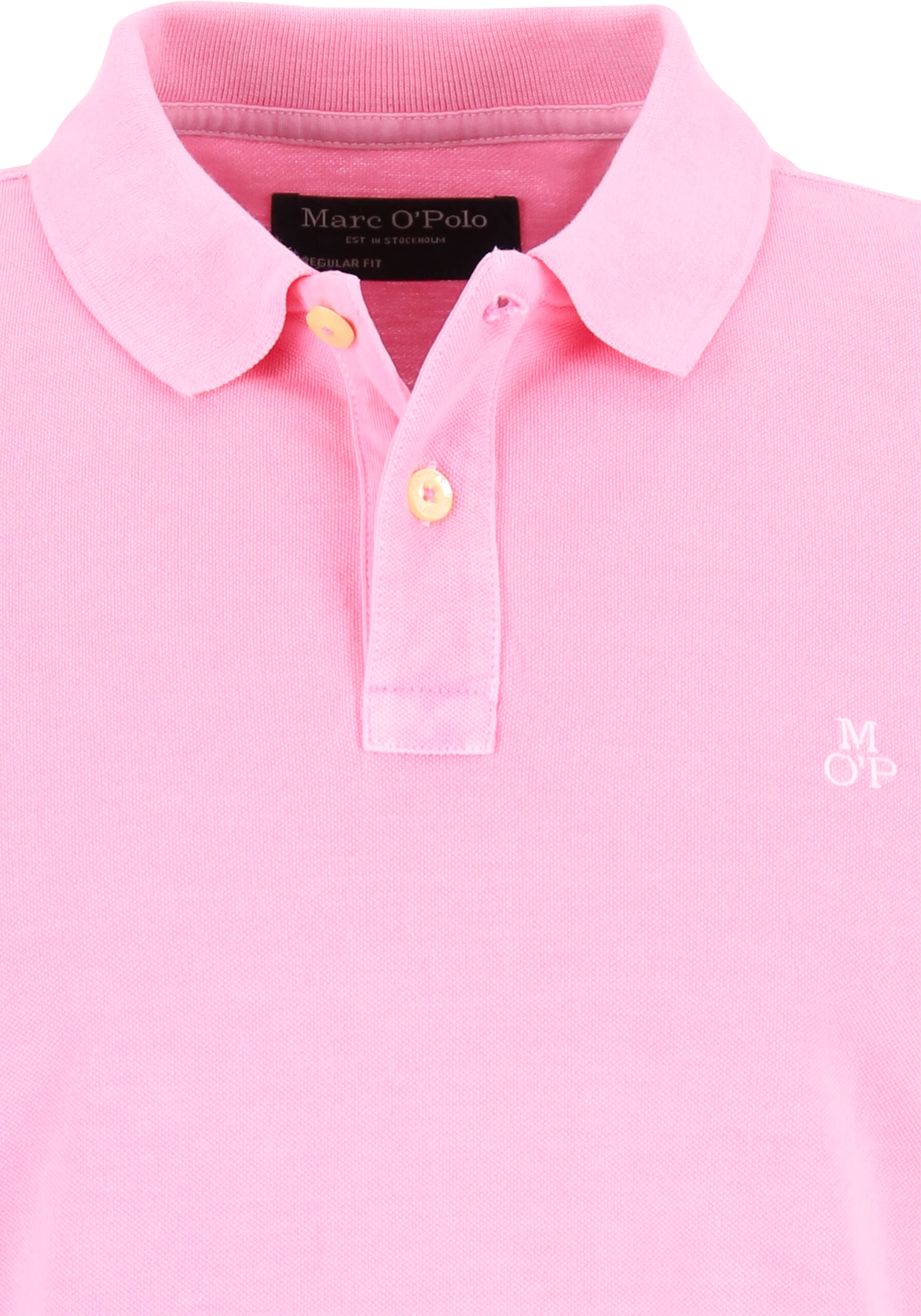 Marc O'Polo regular fit polo, heren poloshirt, roze