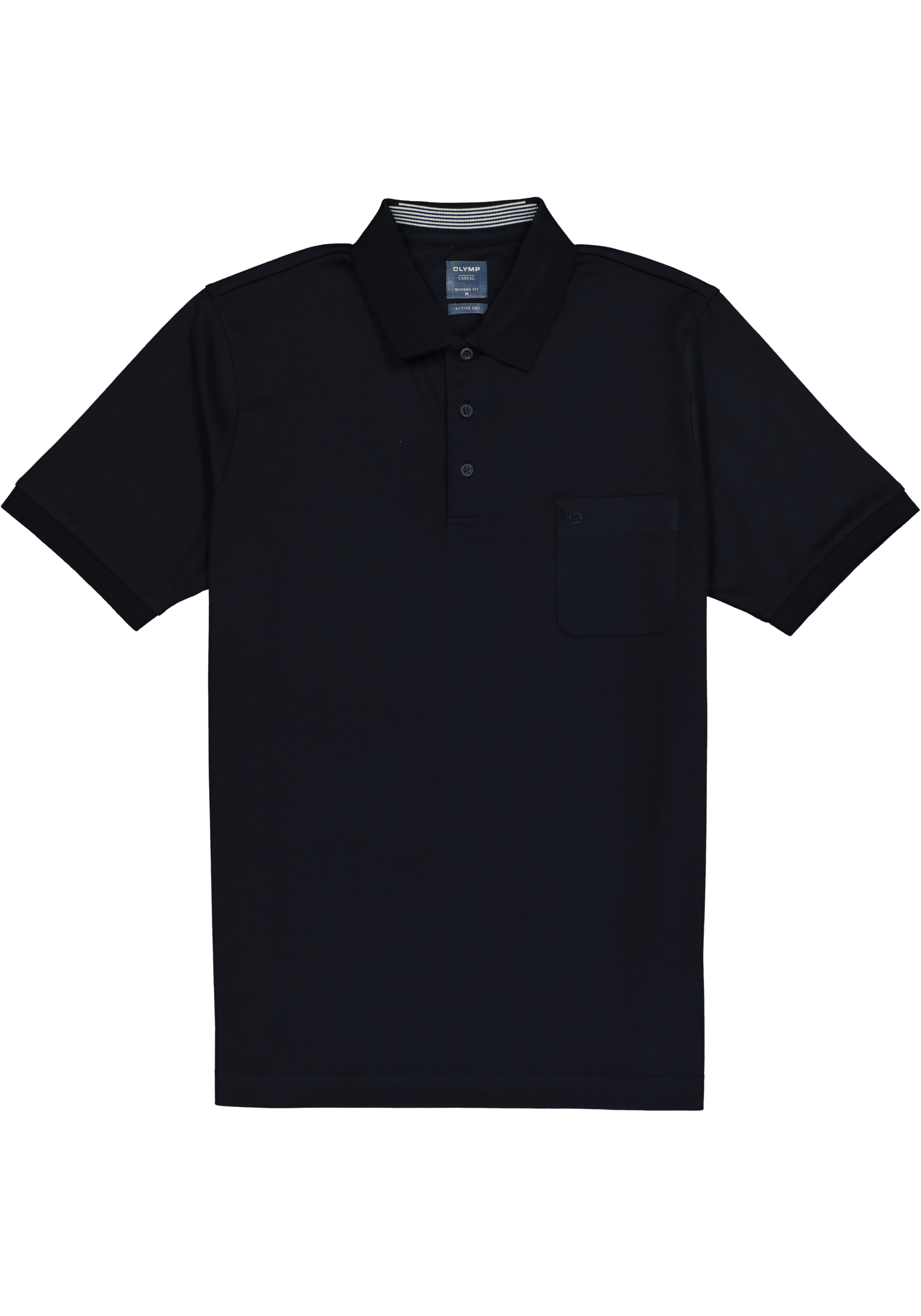 OLYMP modern fit poloshirt, active dry, nachtblauw