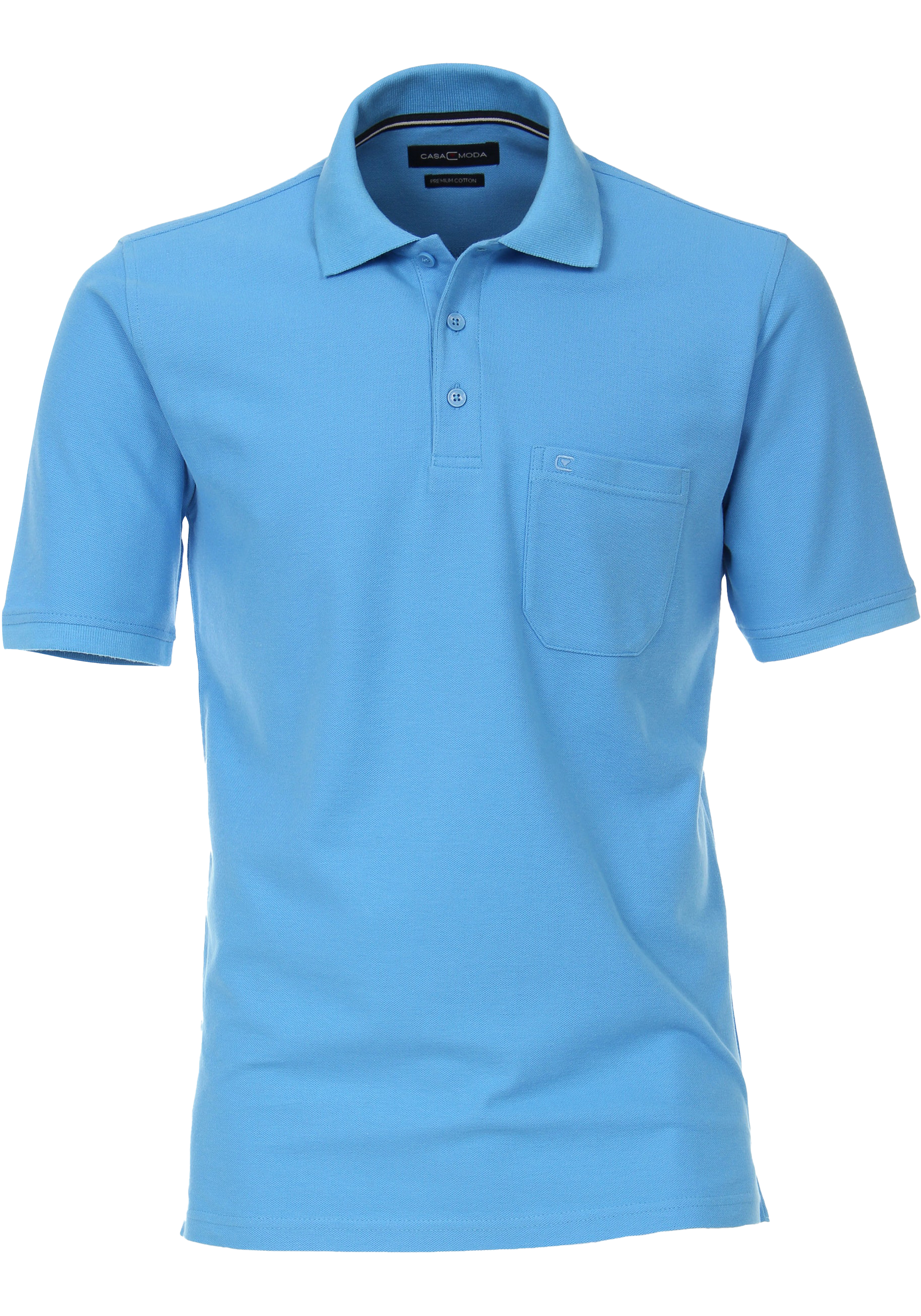CASA MODA comfort fit heren polo, blauw