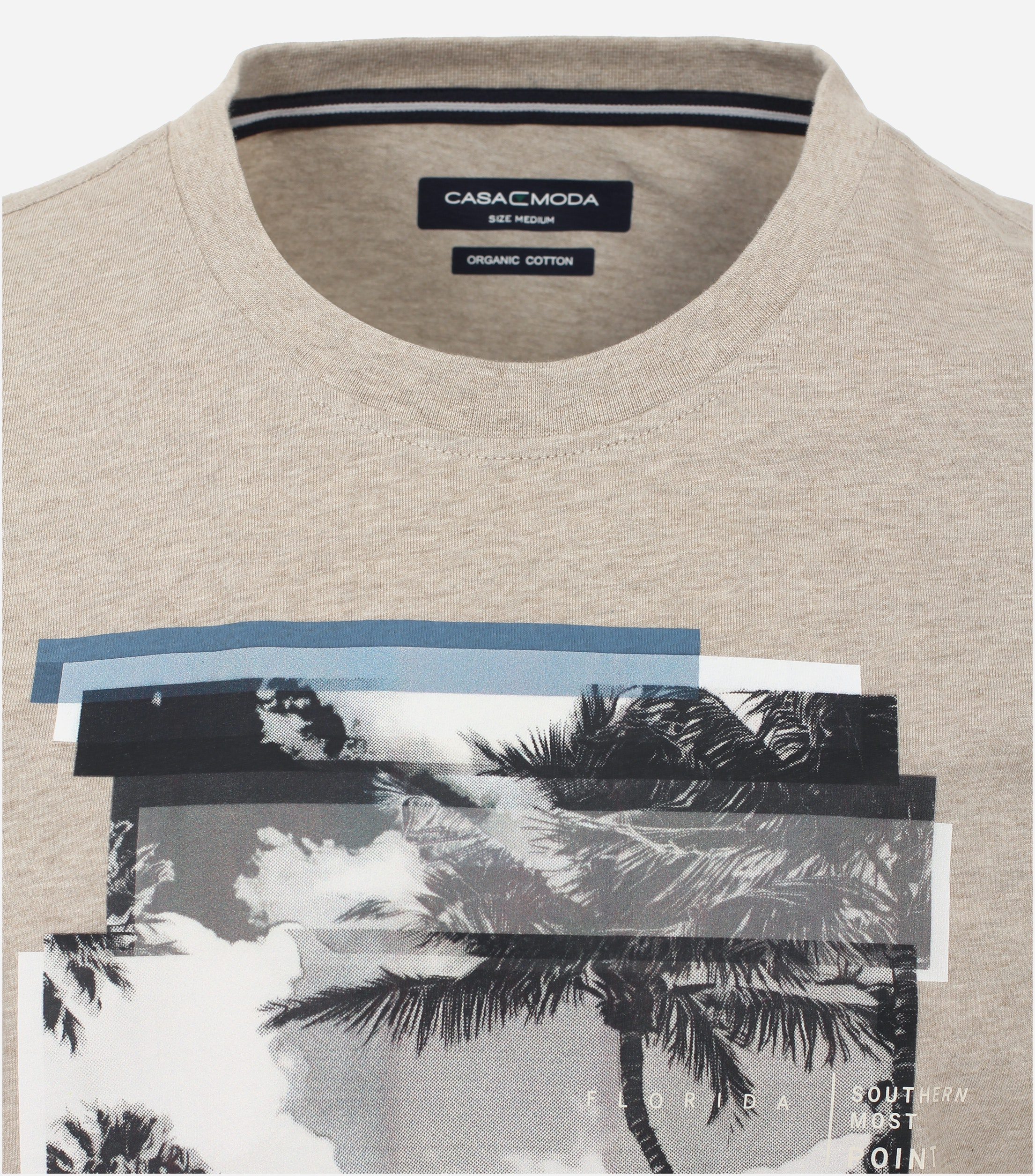CASA MODA comfort fit heren T-shirt, beige