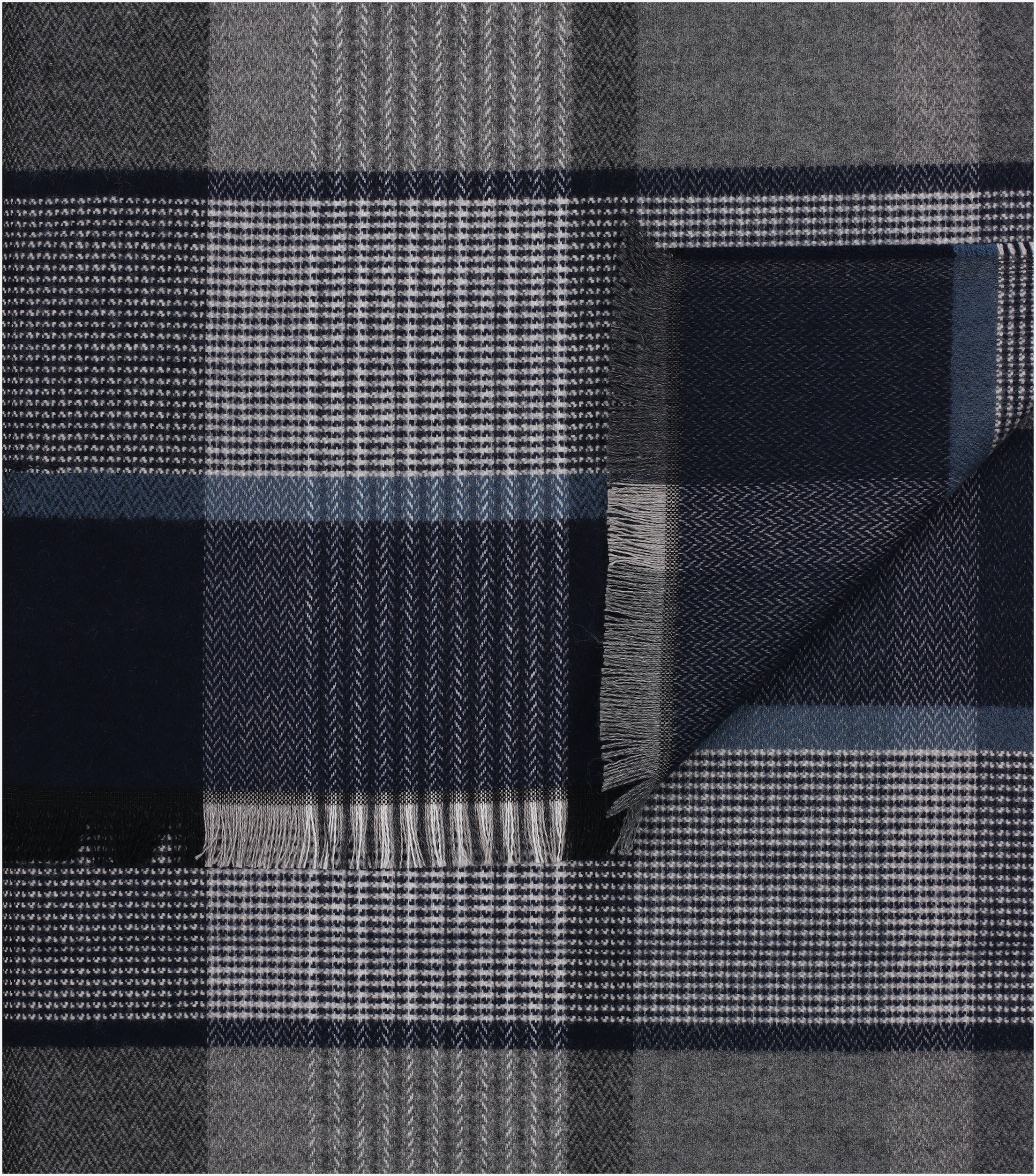 CASA MODA sjaal, blauw geruit