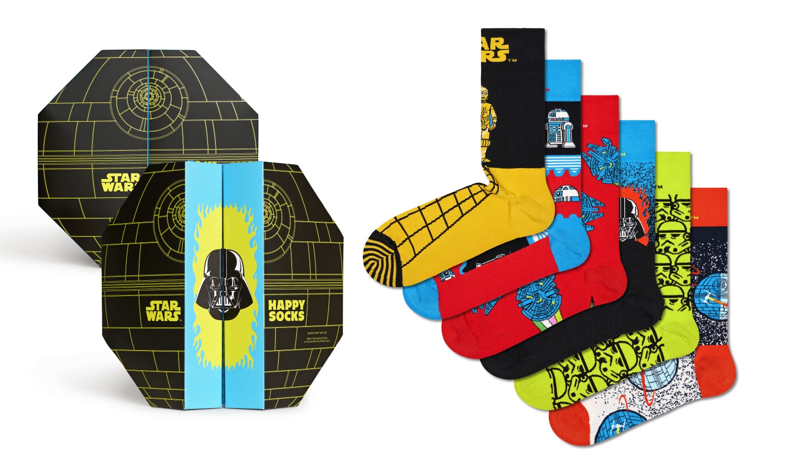 Happy Socks Star Wars Gift Set (6-pack), unisex sokken in cadeauverpakking