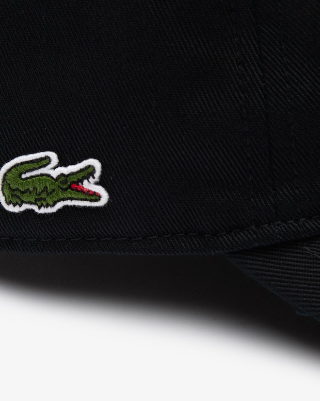 Lacoste cap, unisex pet, zwart