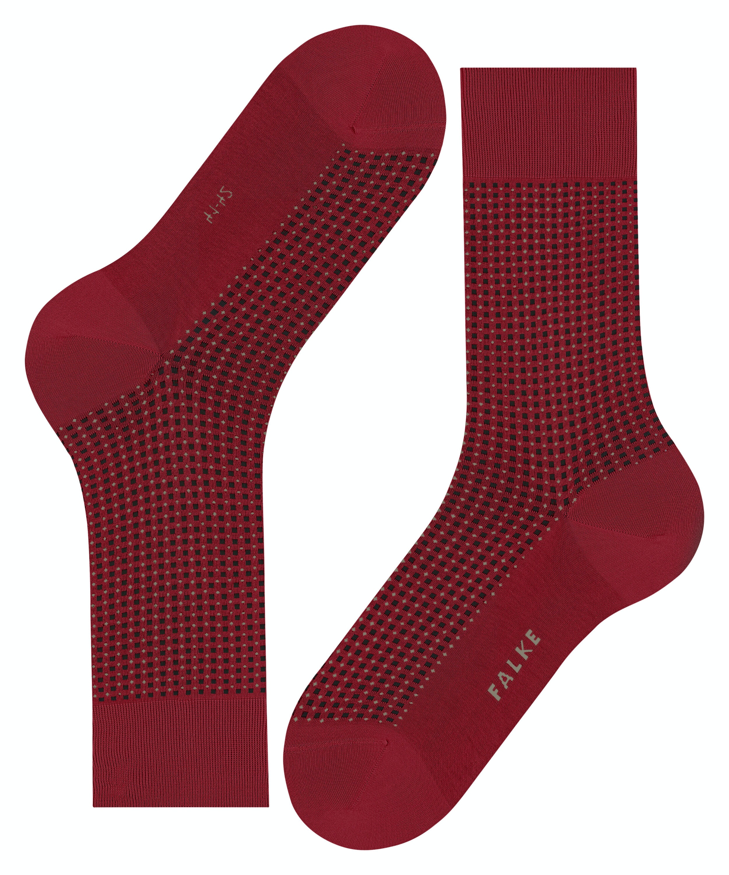FALKE Uptown Tie herensokken, rood (scarlet)