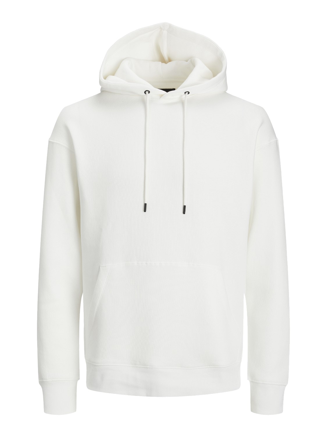 JACK & JONES Star basic sweat hood regular fit, heren hoodie katoenmengsel met capuchon, offwit