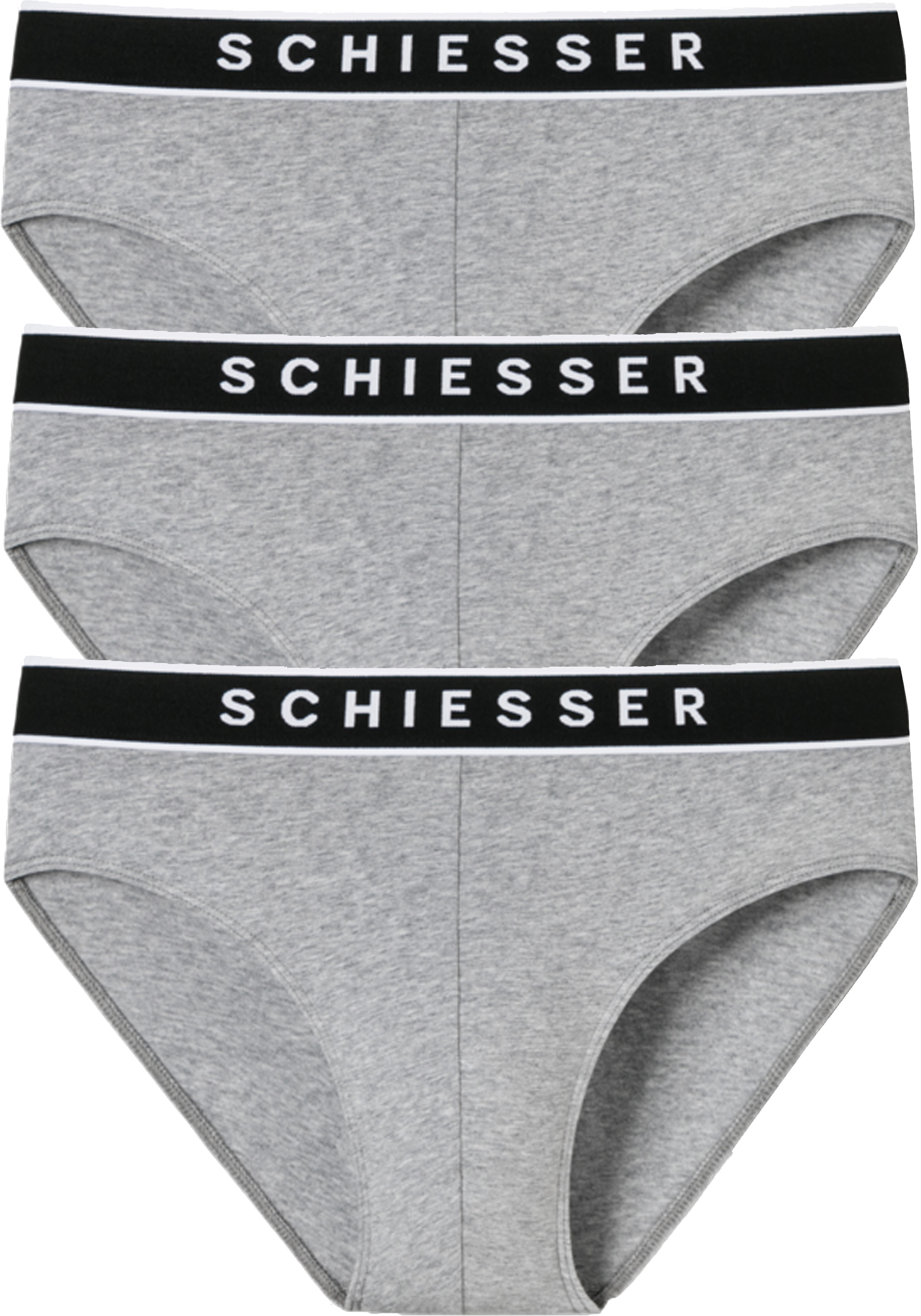 SCHIESSER 95/5 rio slips (3-pack), grijs