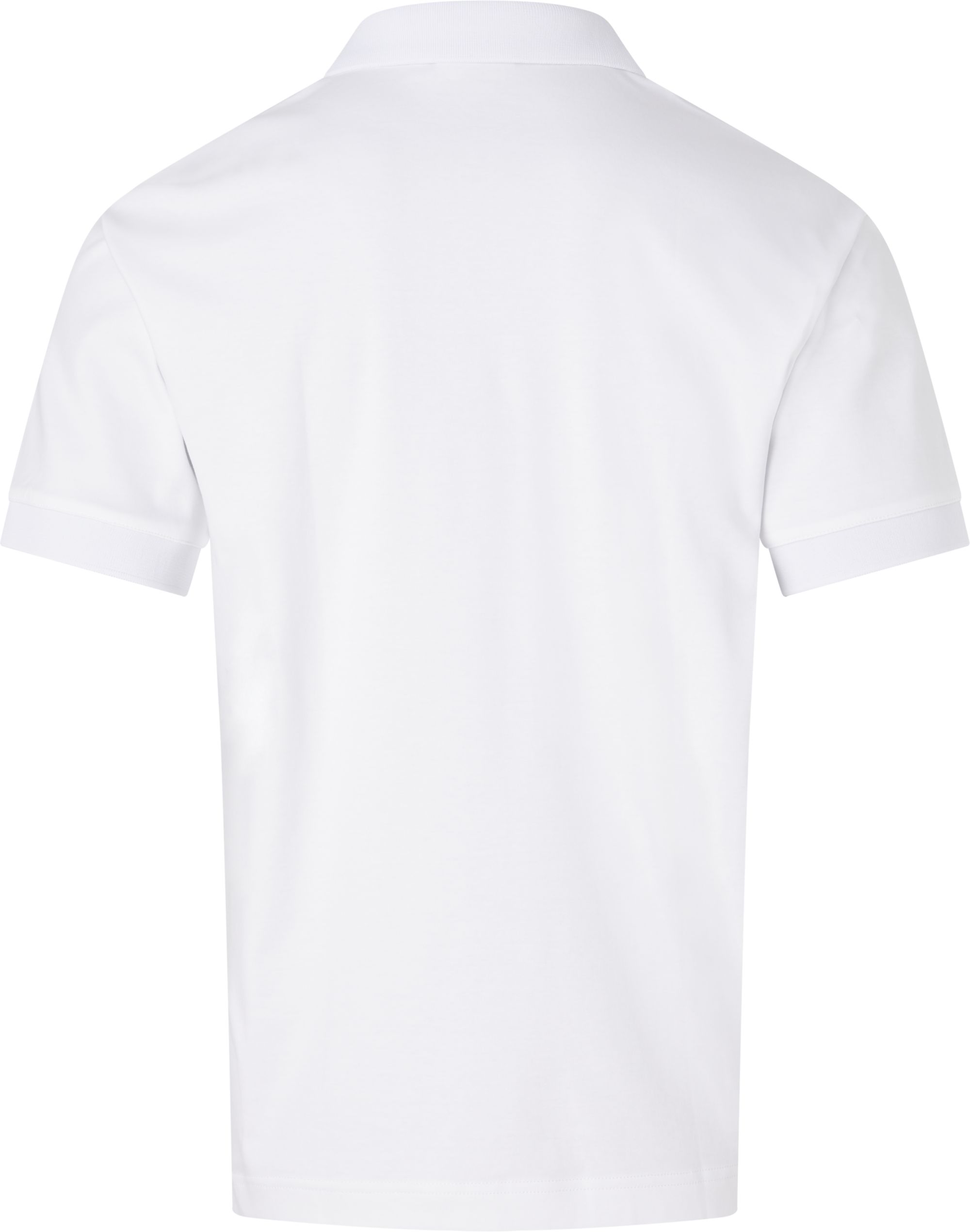 Calvin Klein Smooth Cotton stand collar Slim Polo, heren poloshirt, wit