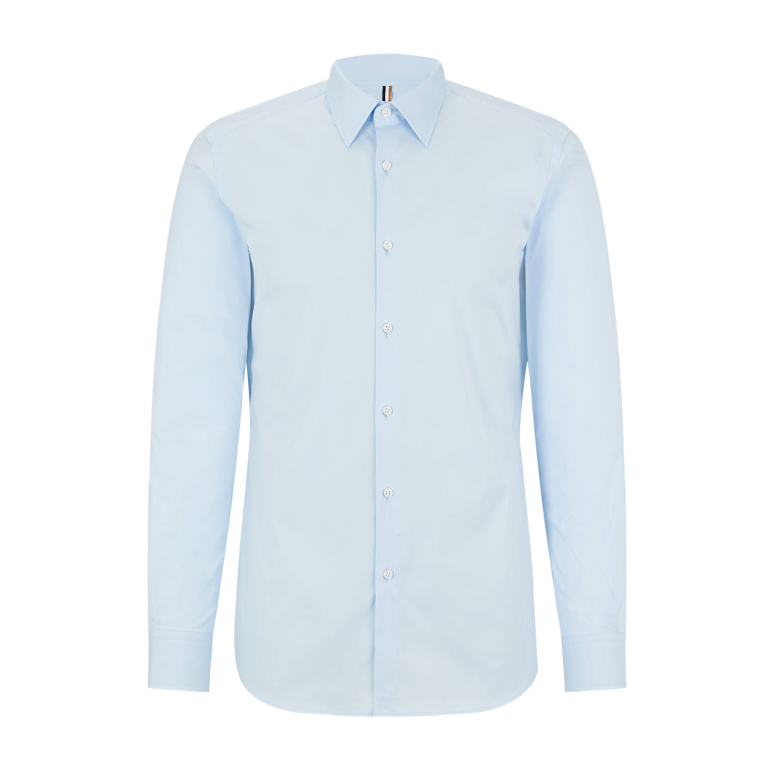 BOSS Hays slim fit overhemd, popeline, blauw