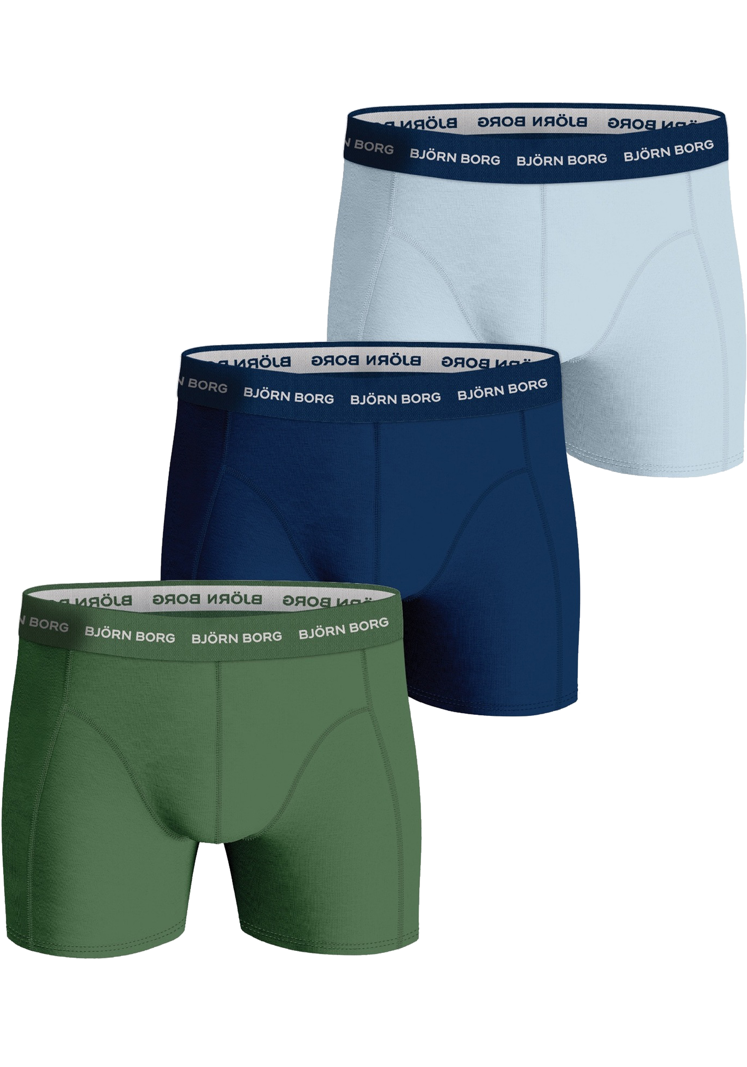 Björn Borg Cotton Stretch 7P Boxers Basic Print Multi III - S
