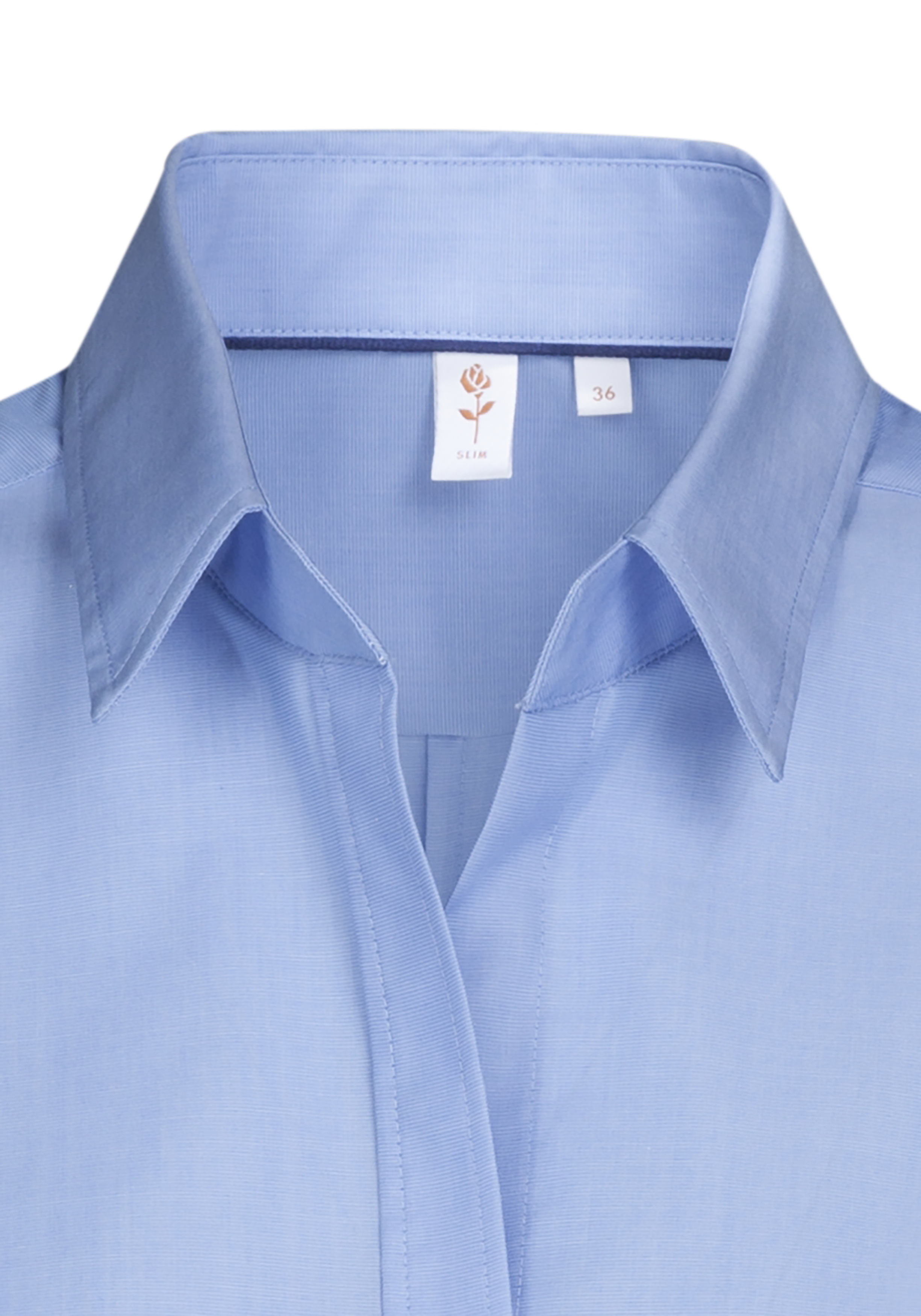 Seidensticker dames blouse slim fit, blauw