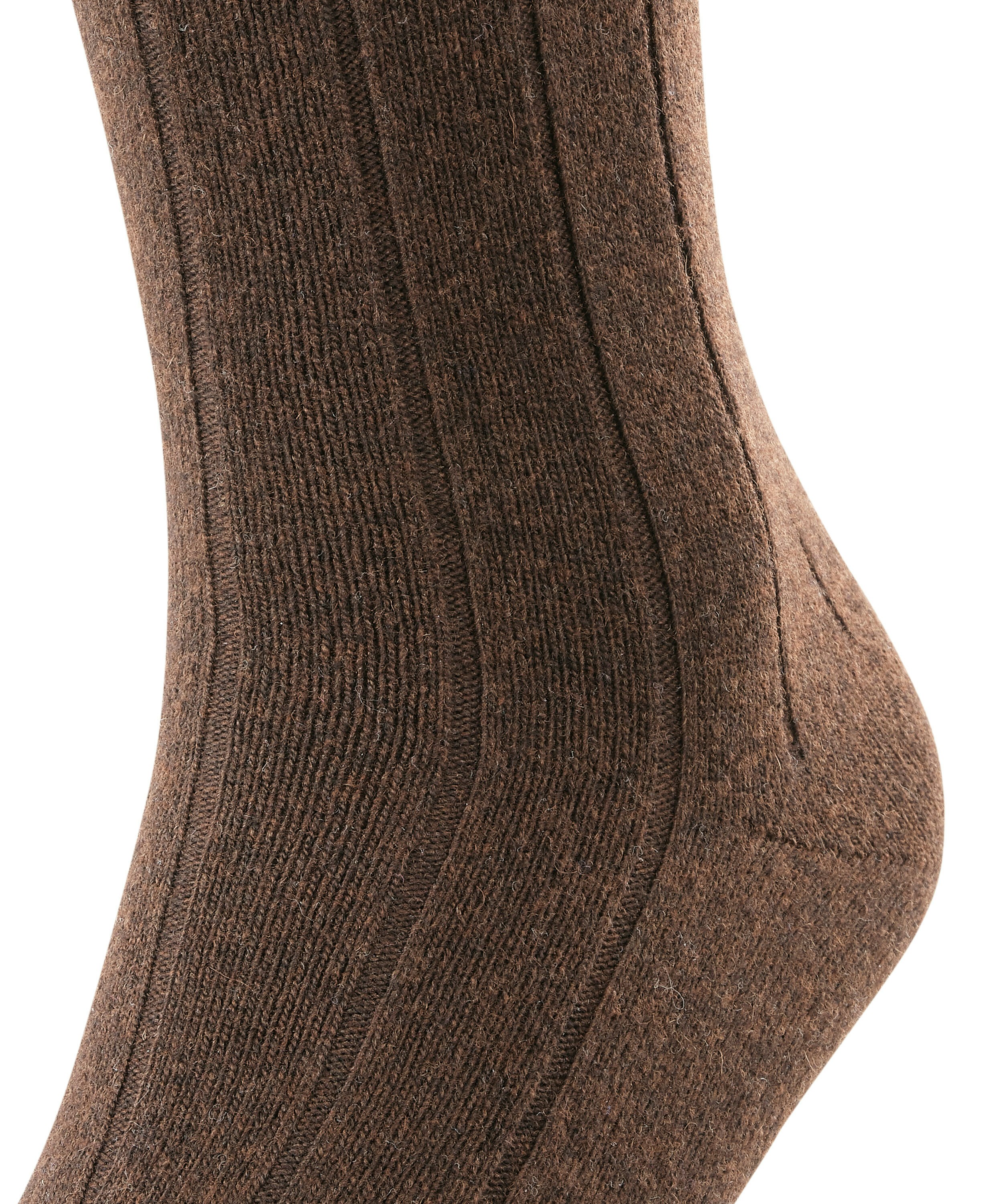 FALKE Lhasa Rib heren kniekousen, bruin (brown)
