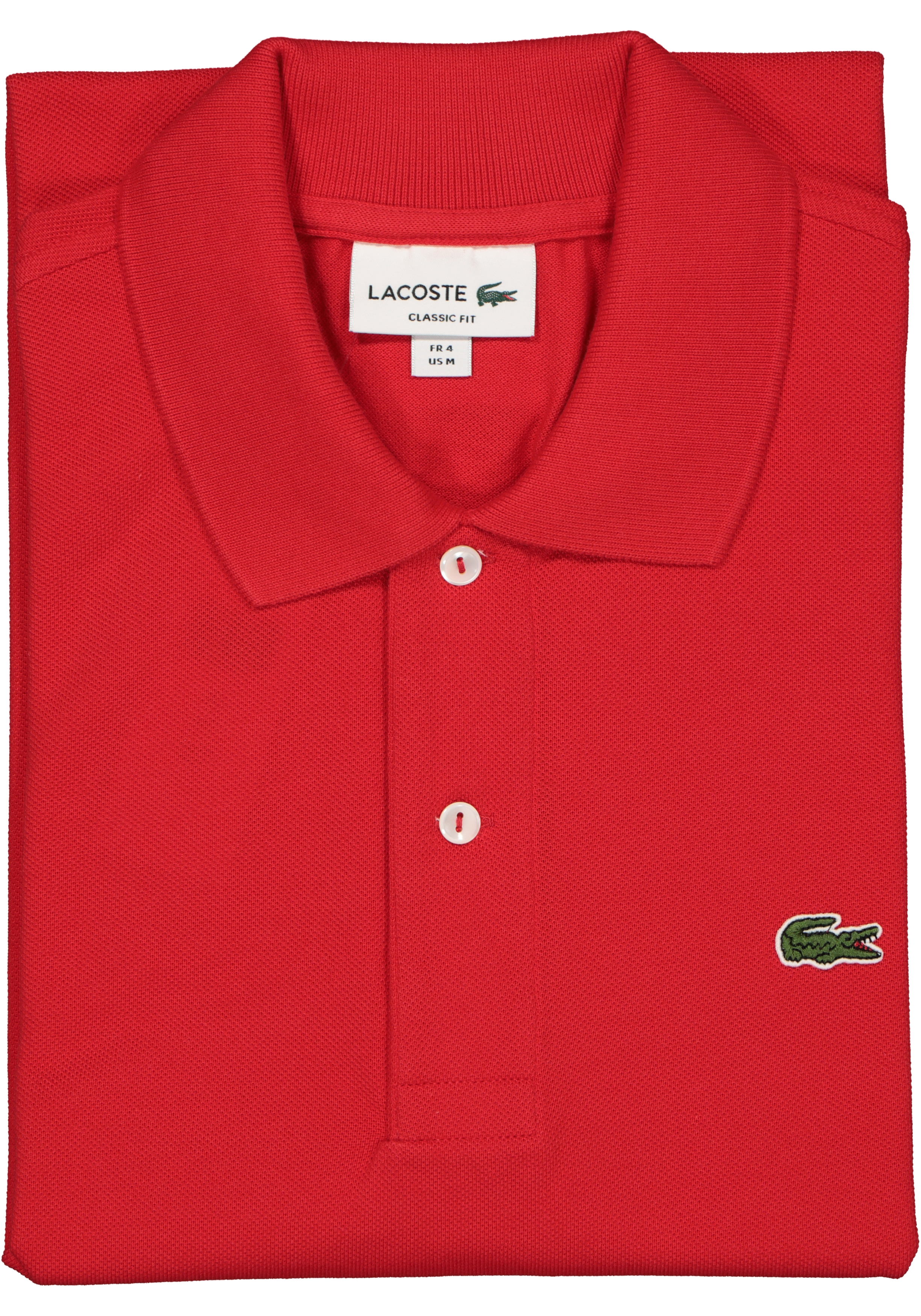Lacoste Classic Fit polo, rood