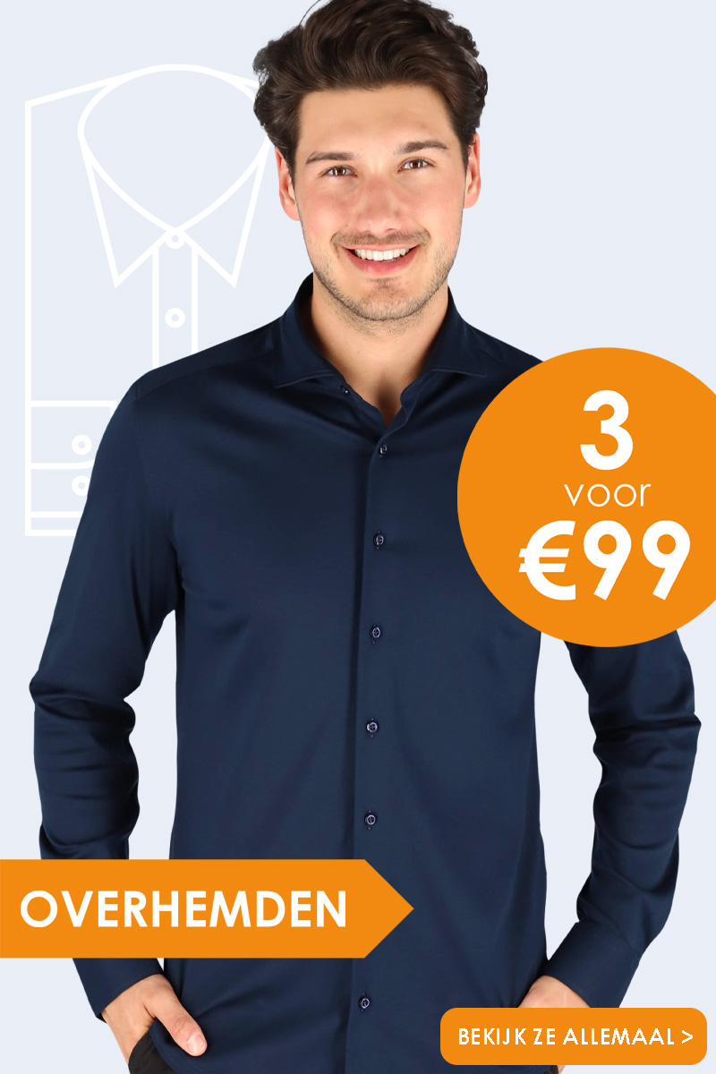 Overhemden 3 voor 99 euro bij HemdVoorHem, bekijk ze allemaal!