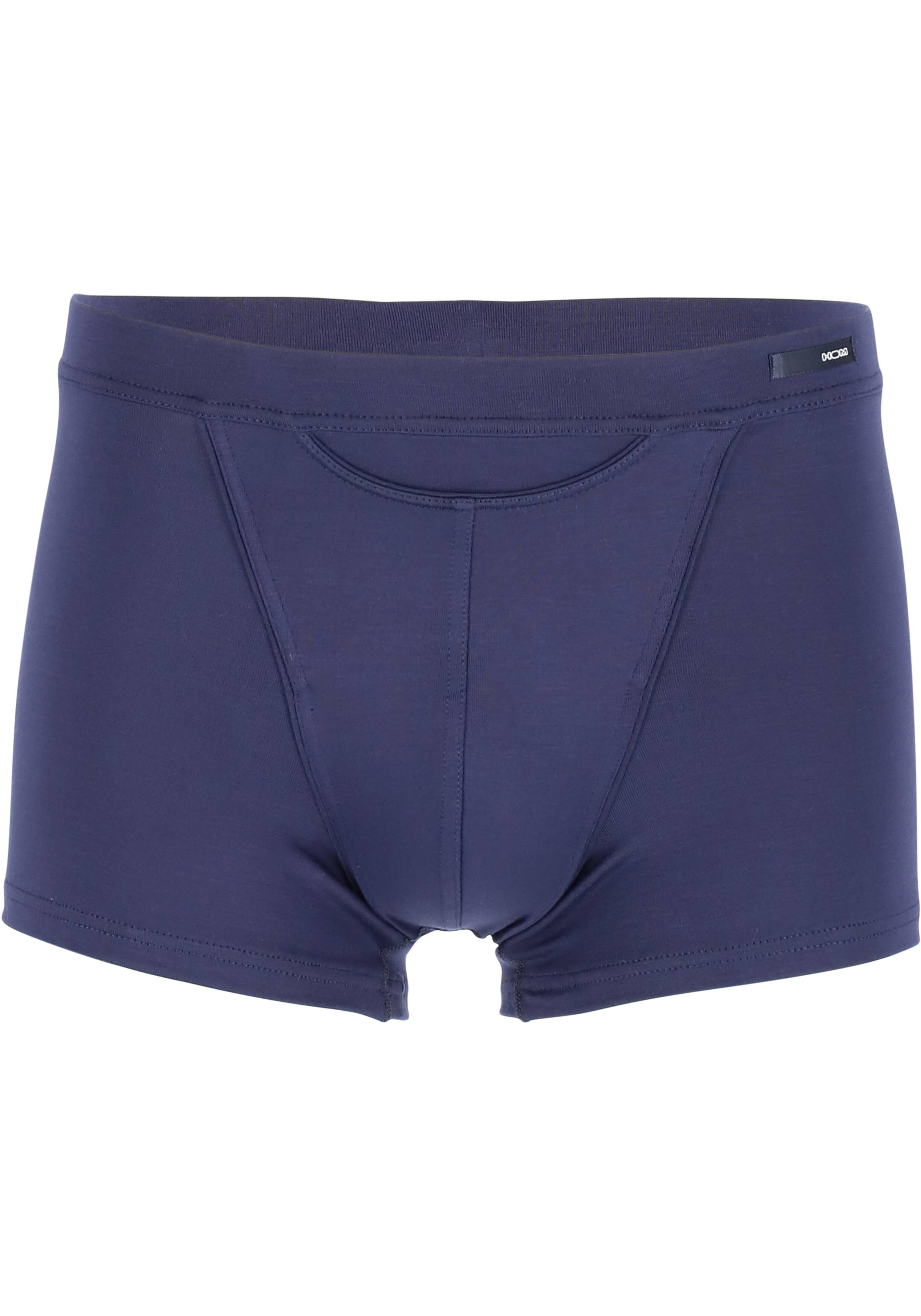 HOM Tencel soft comfort boxer briefs HO1 (1-pack), heren boxer kort met horizontale gulp, donkerblauw