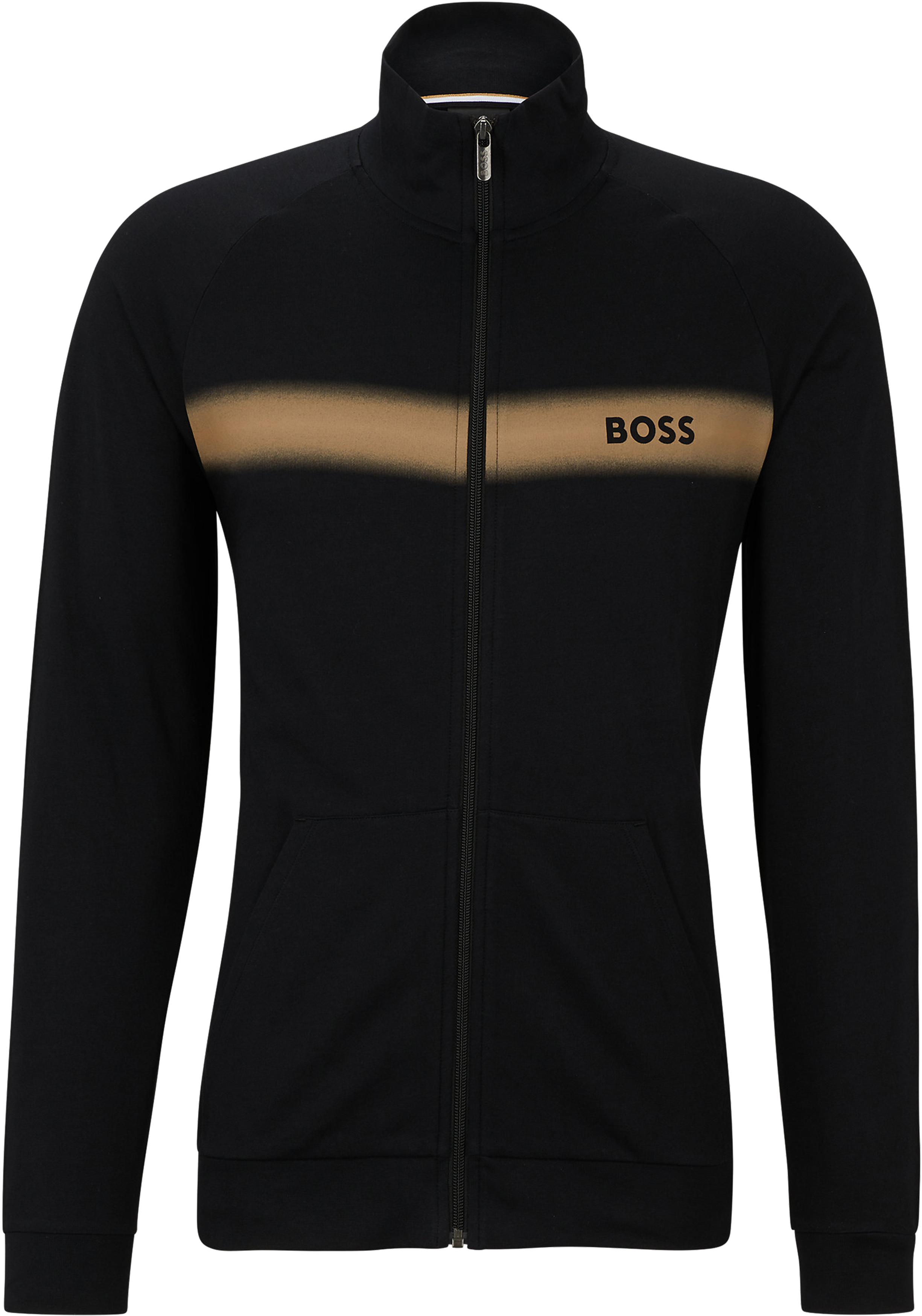 BOSS Authentic Jacket, heren lounge vest, zwart