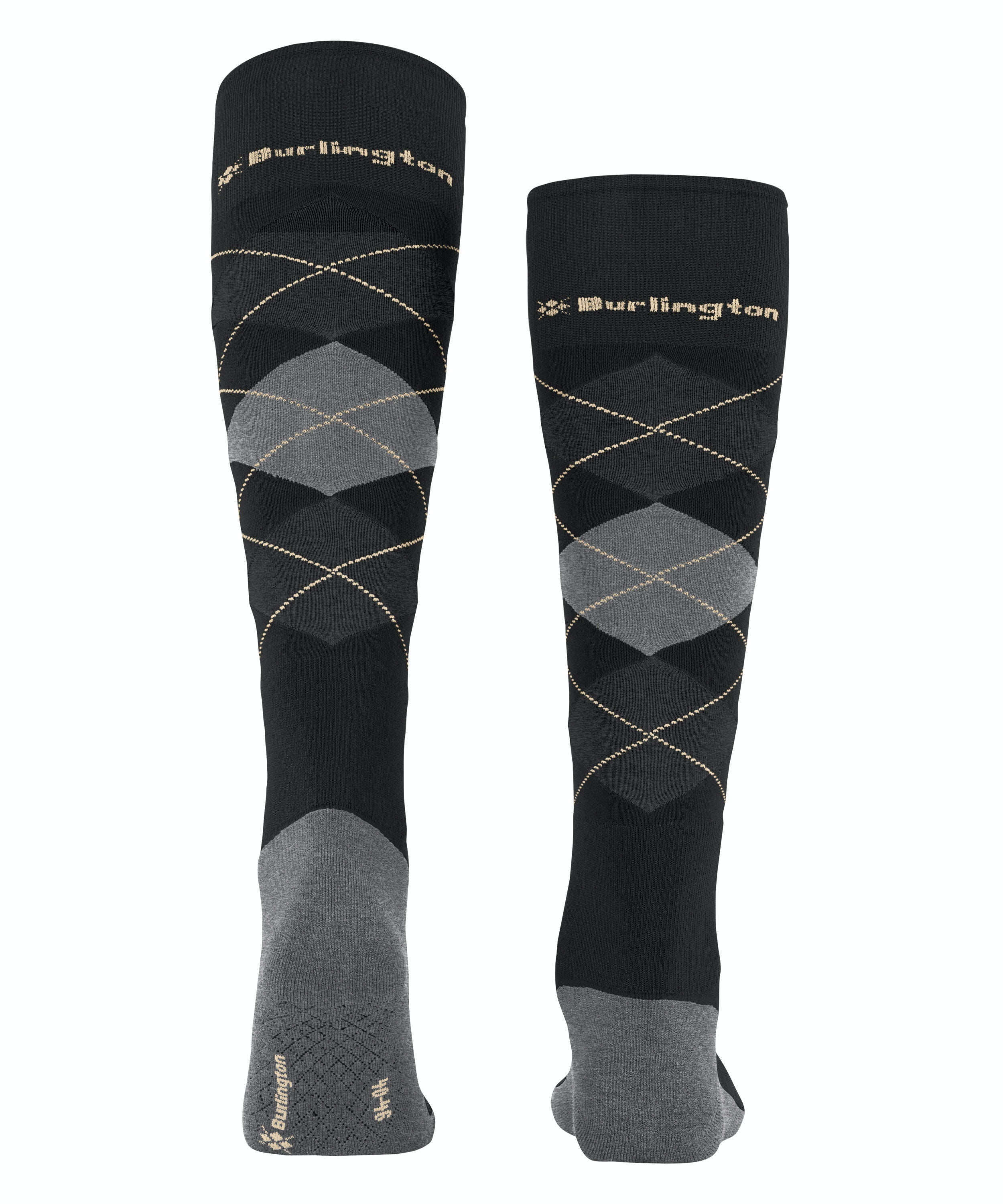 Burlington Rider Boy unisex kniekousen, zwart (black)