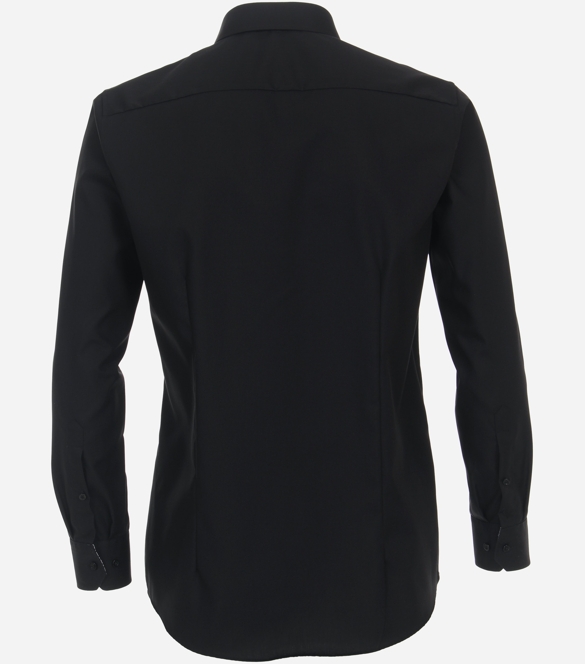 VENTI modern fit overhemd, popeline, zwart