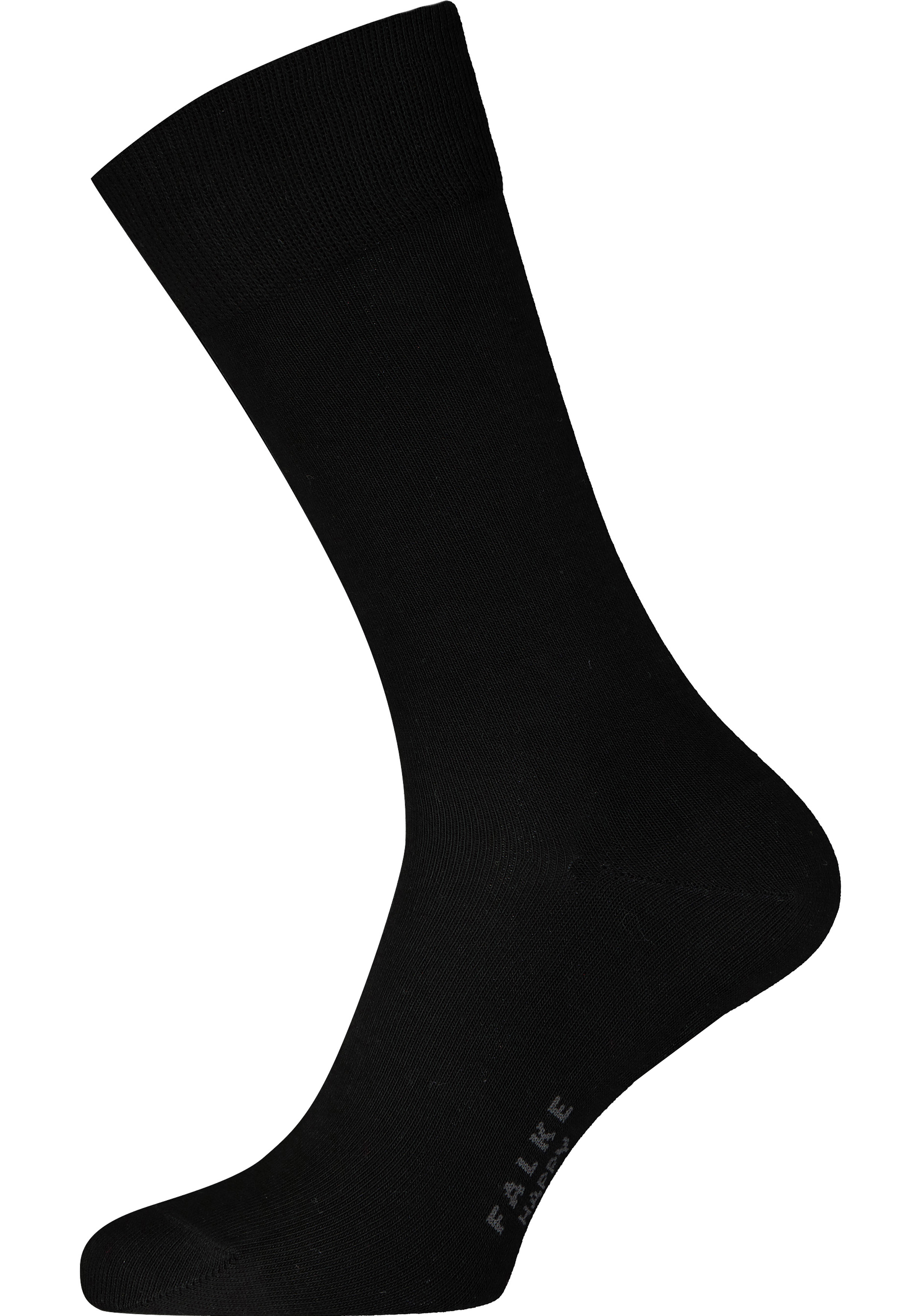 FALKE Happy herensokken (2-pack), zwart (black)