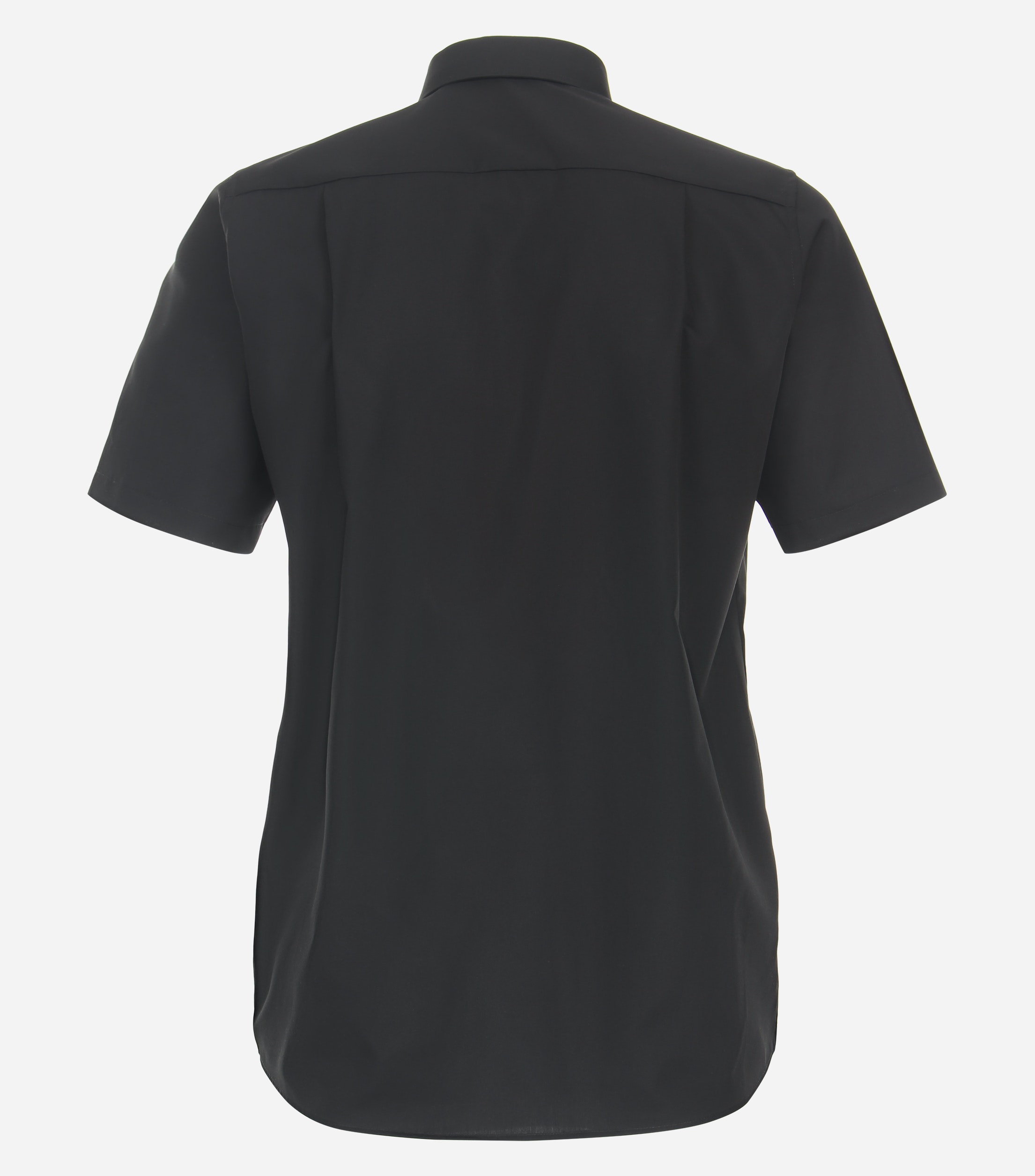 CASA MODA comfort fit overhemd, korte mouw, popeline, zwart