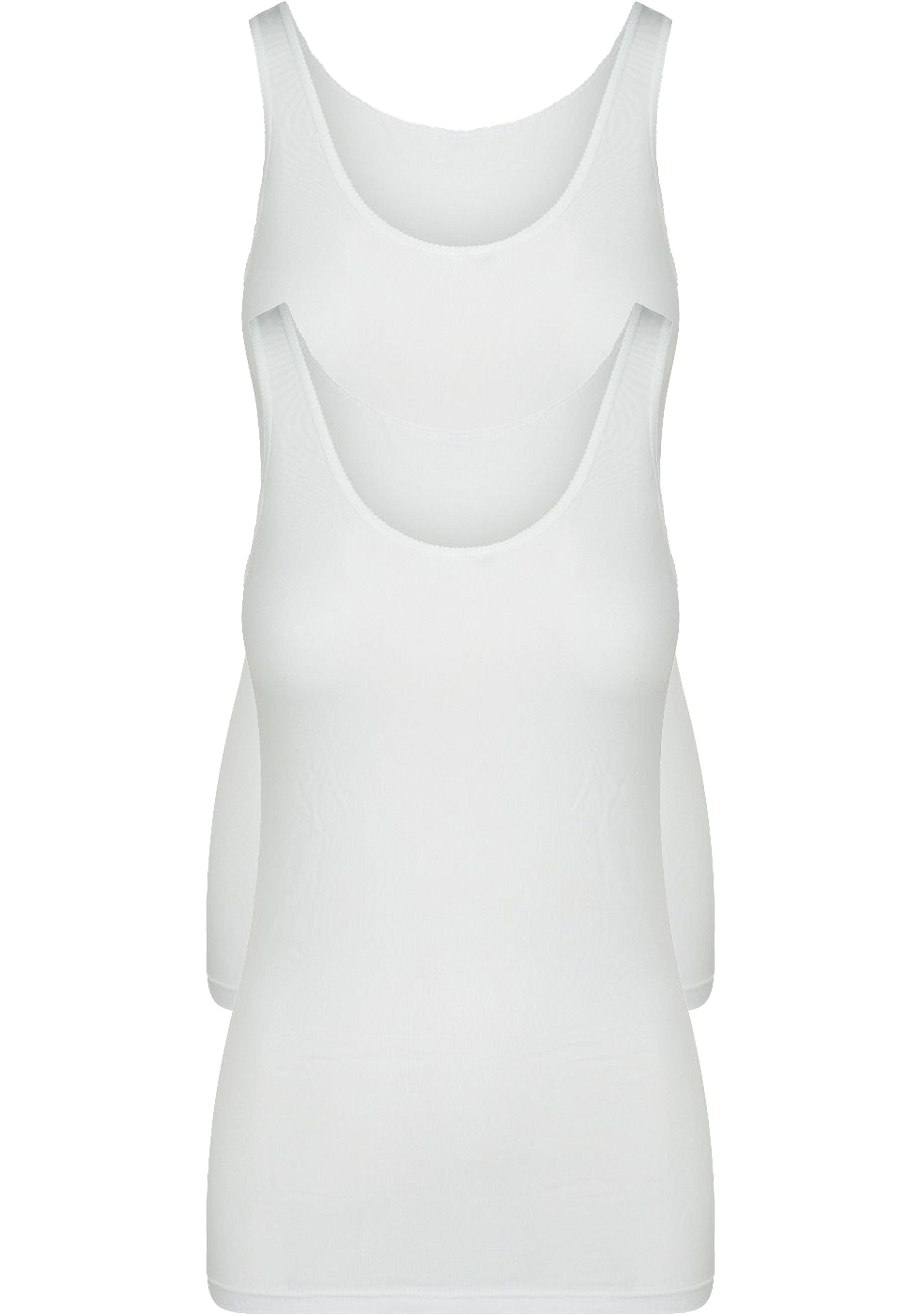 RJ Bodywear Everyday dames Domburg hemd (2-pack), wit