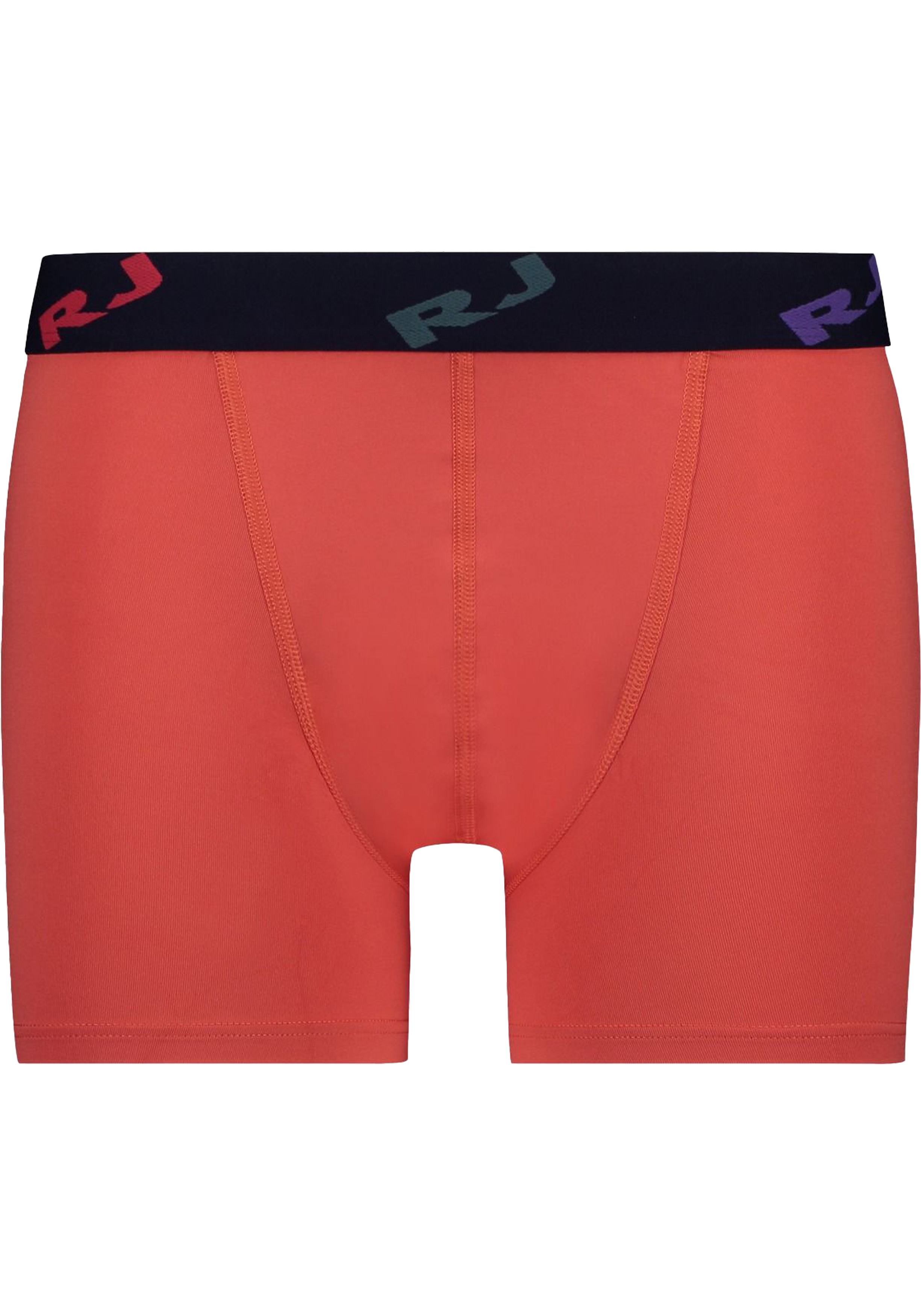 RJ Bodywear Pure Color boxer (1-pack), heren boxer lang, koraal