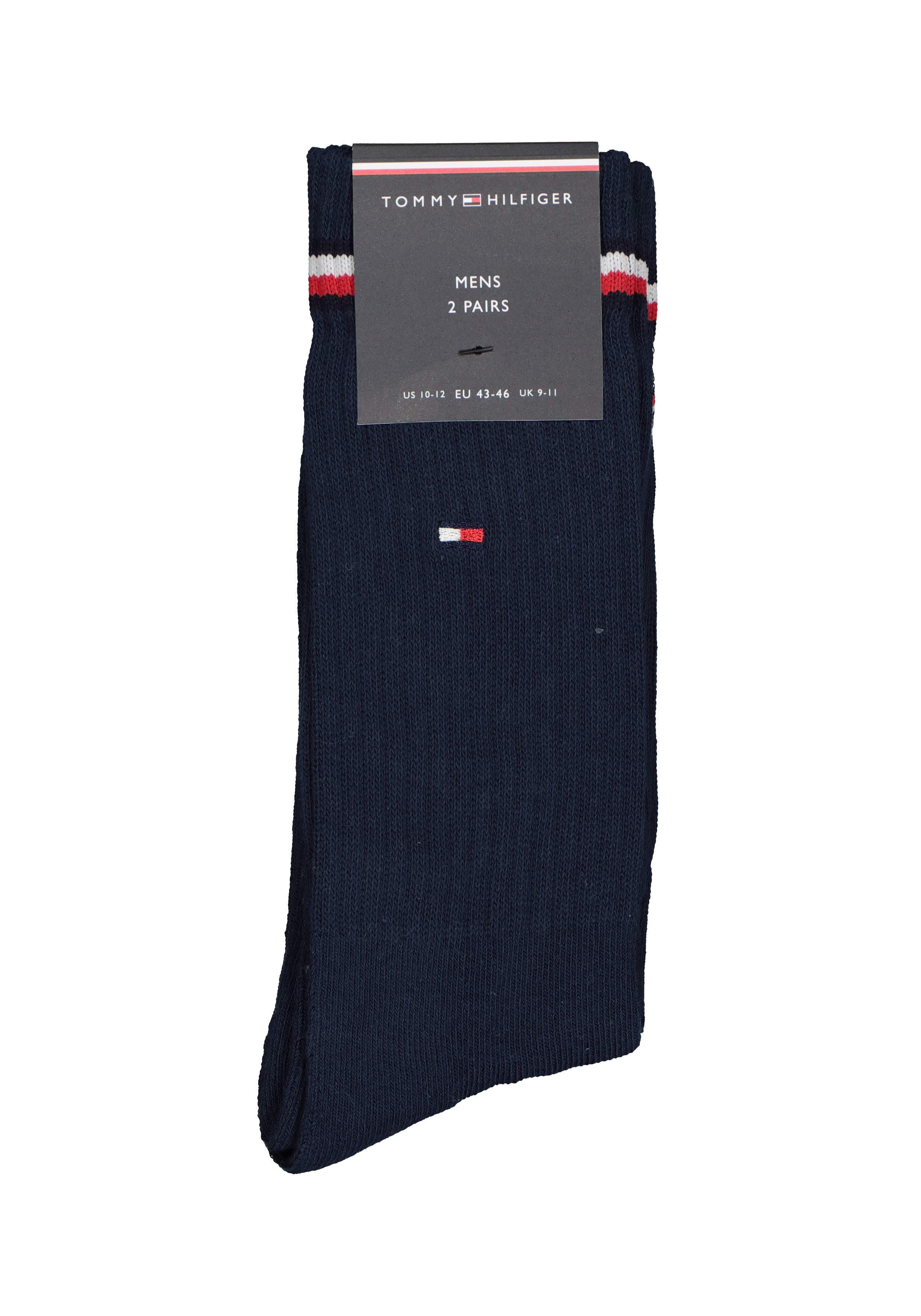 Tommy Hilfiger Iconic Sport Socks (2-pack), heren sportsokken katoen, blauw
