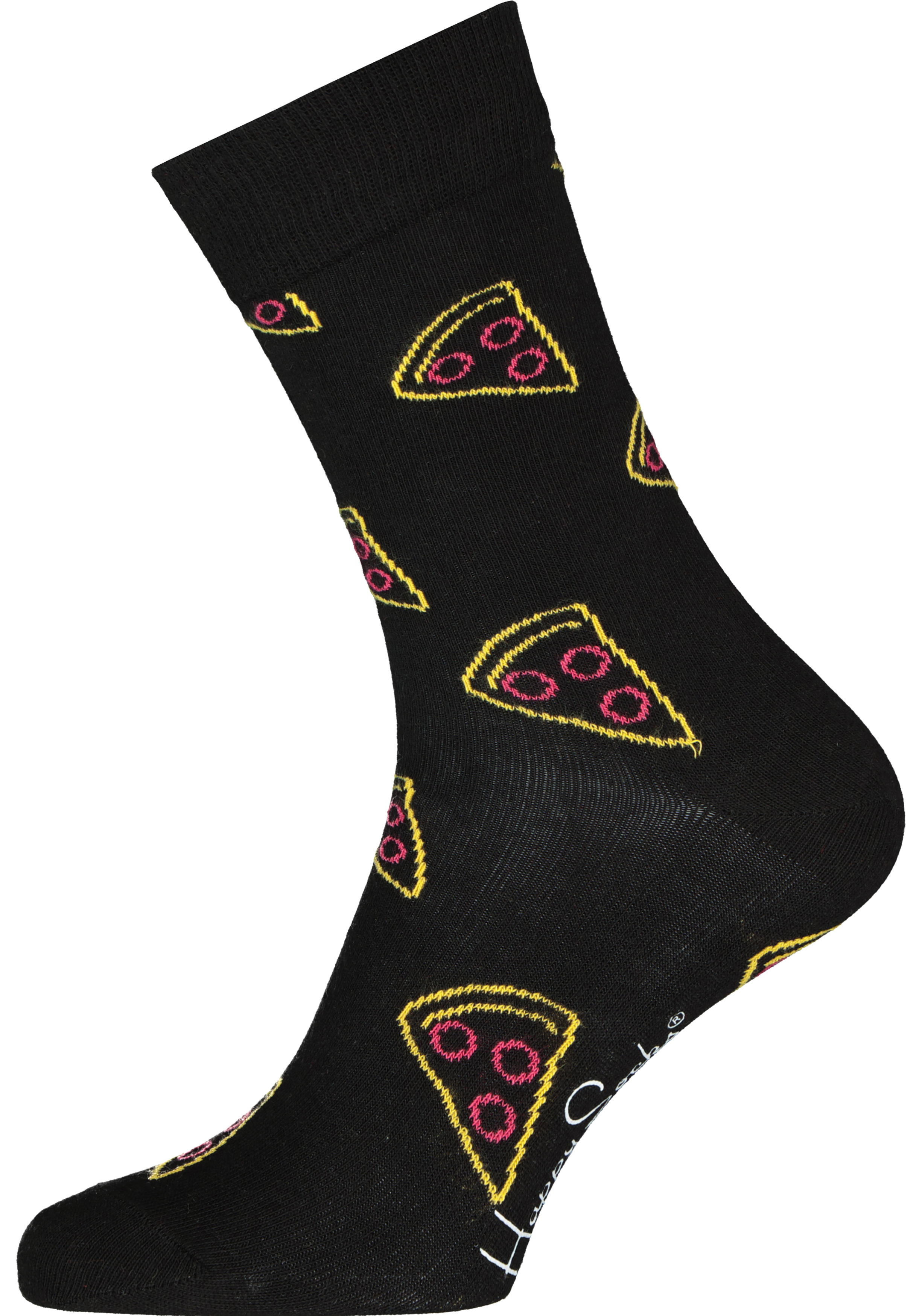 Happy Socks Pizza Socks Gift Set (2-pack), smakelijk rood en zwart