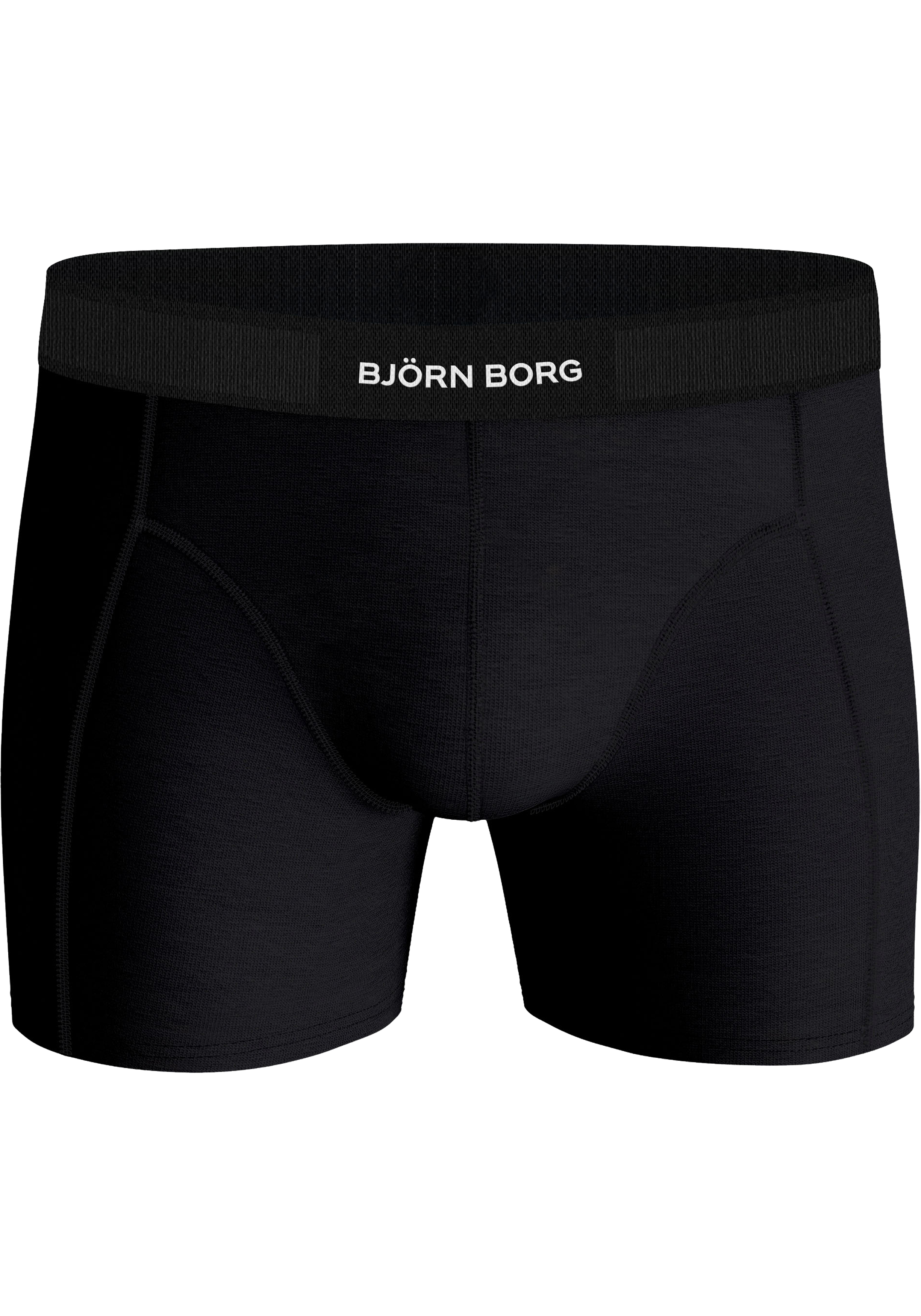 Bjorn Borg Cotton Stretch boxers, heren boxers normale lengte (3-pack), zwart, blauw, olijfgroen