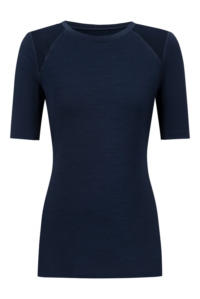 Mey dames T-shirt Prfrmnc+, thermo T-shirt korte mouw met O-hals donkerblauw