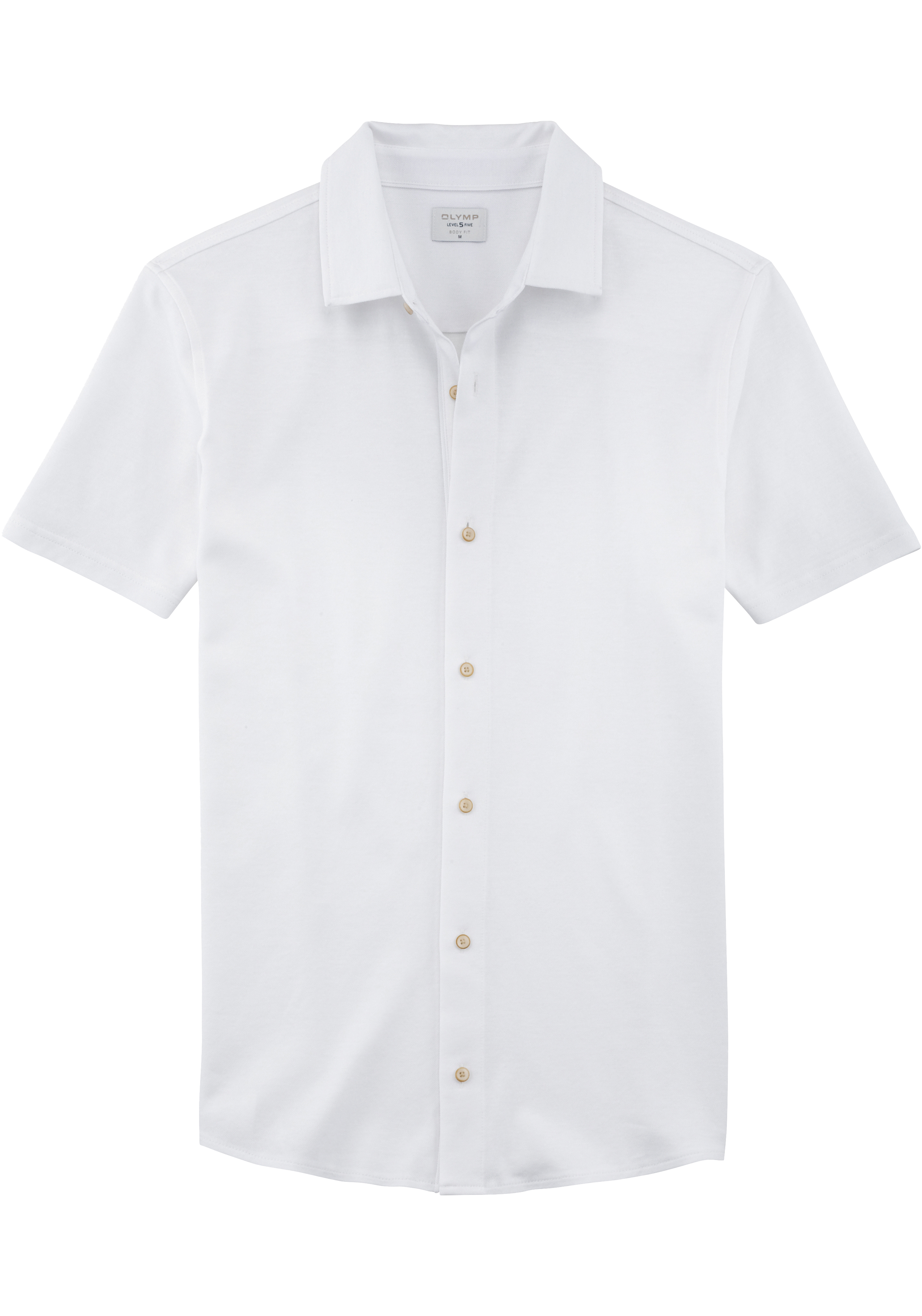 OLYMP Level Five Casual body fit polo, wit