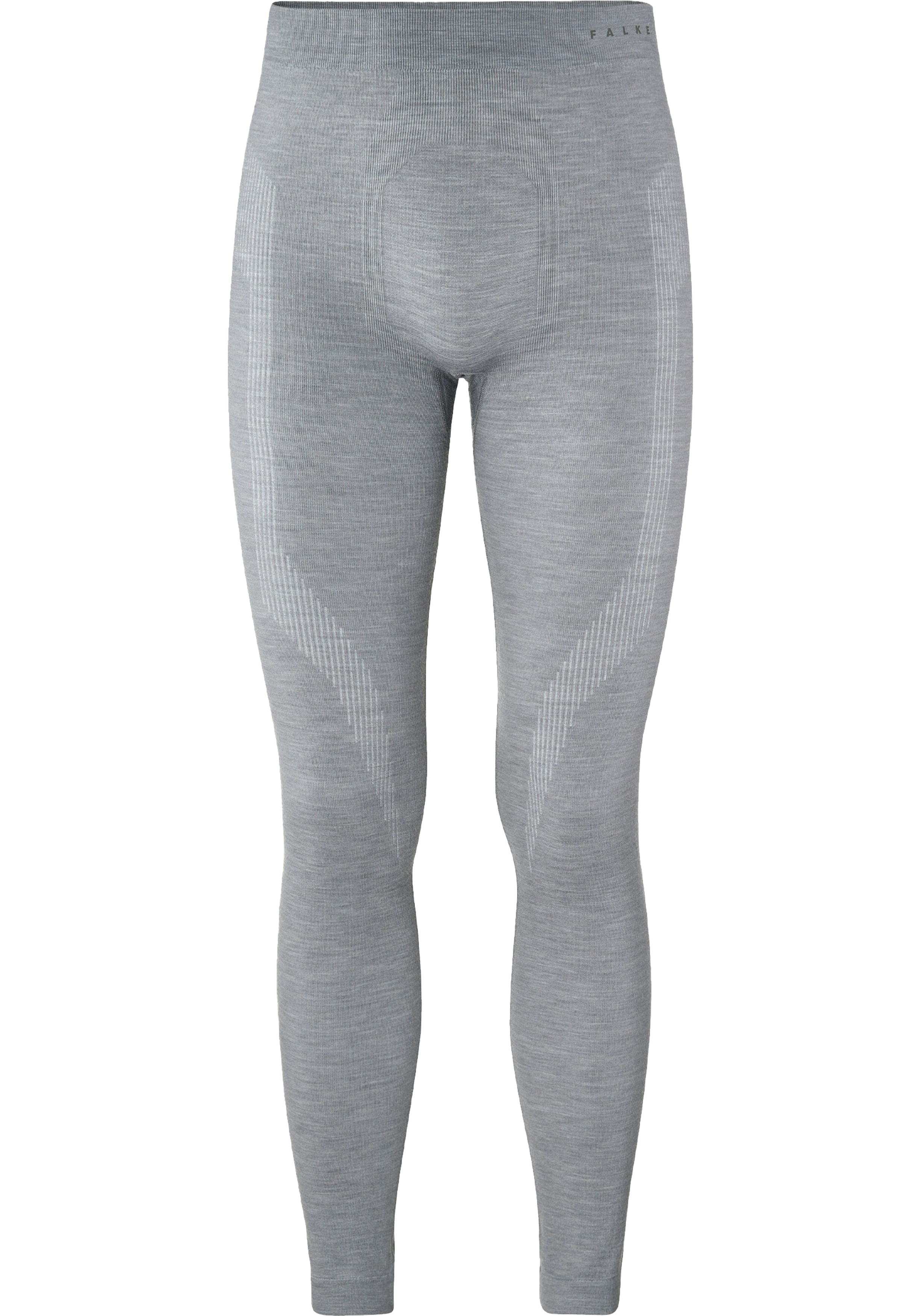 FALKE heren tights Wool-Tech, thermobroek, grijs (grey-heather)