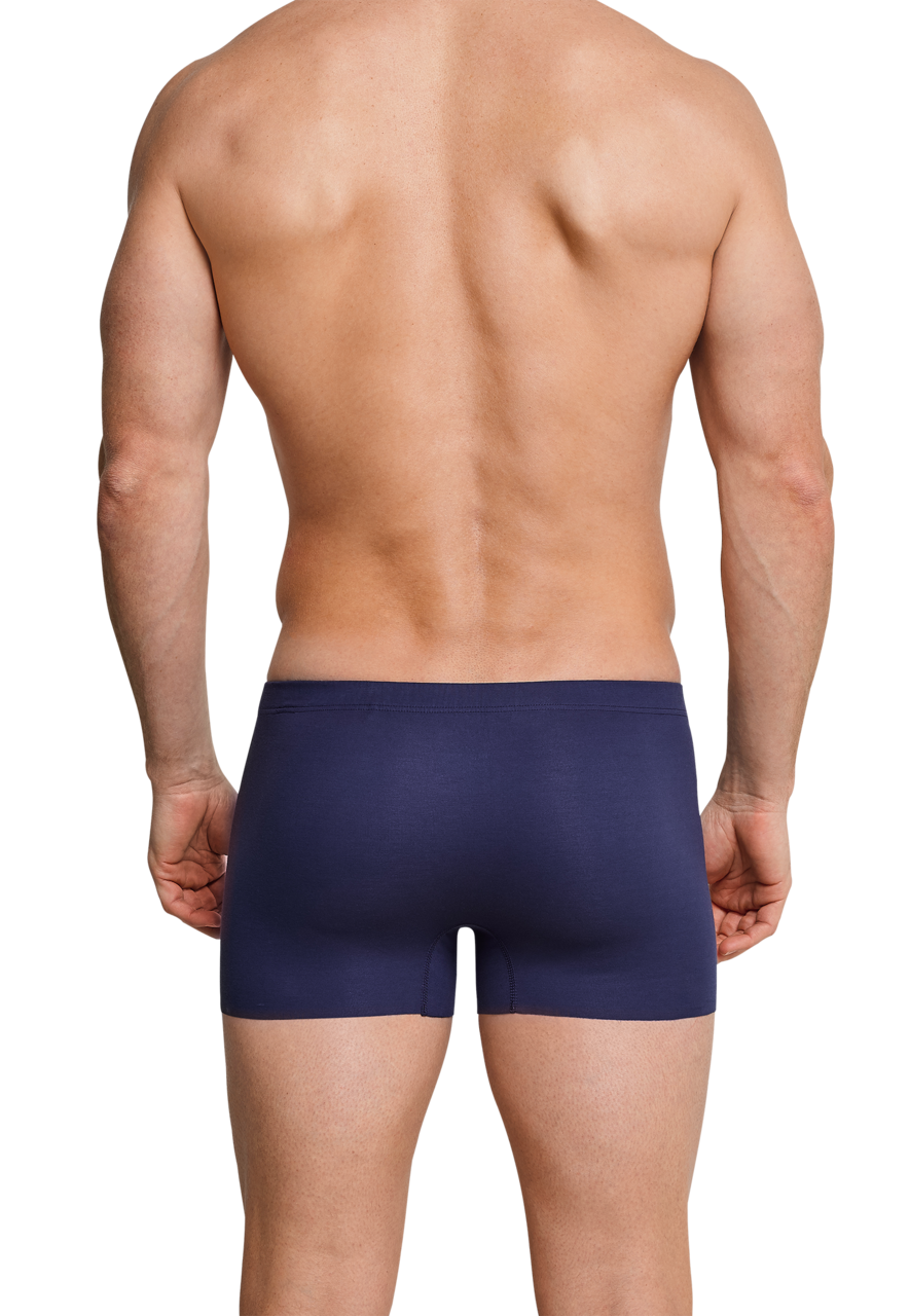 SCHIESSER Laser Cut boxer (1-pack), heren short interlock naadloos blauw