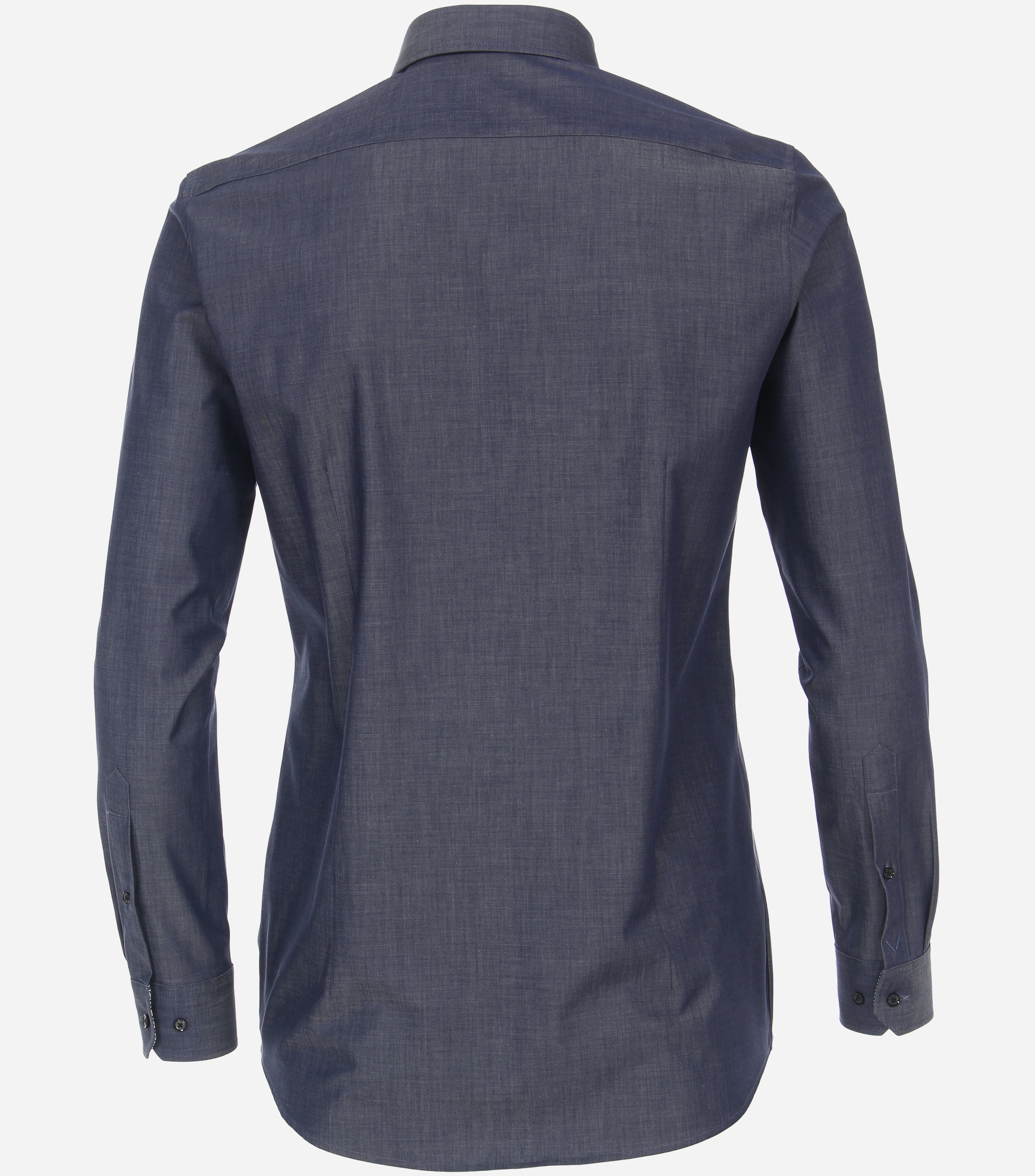 VENTI body fit overhemd, twill, blauw