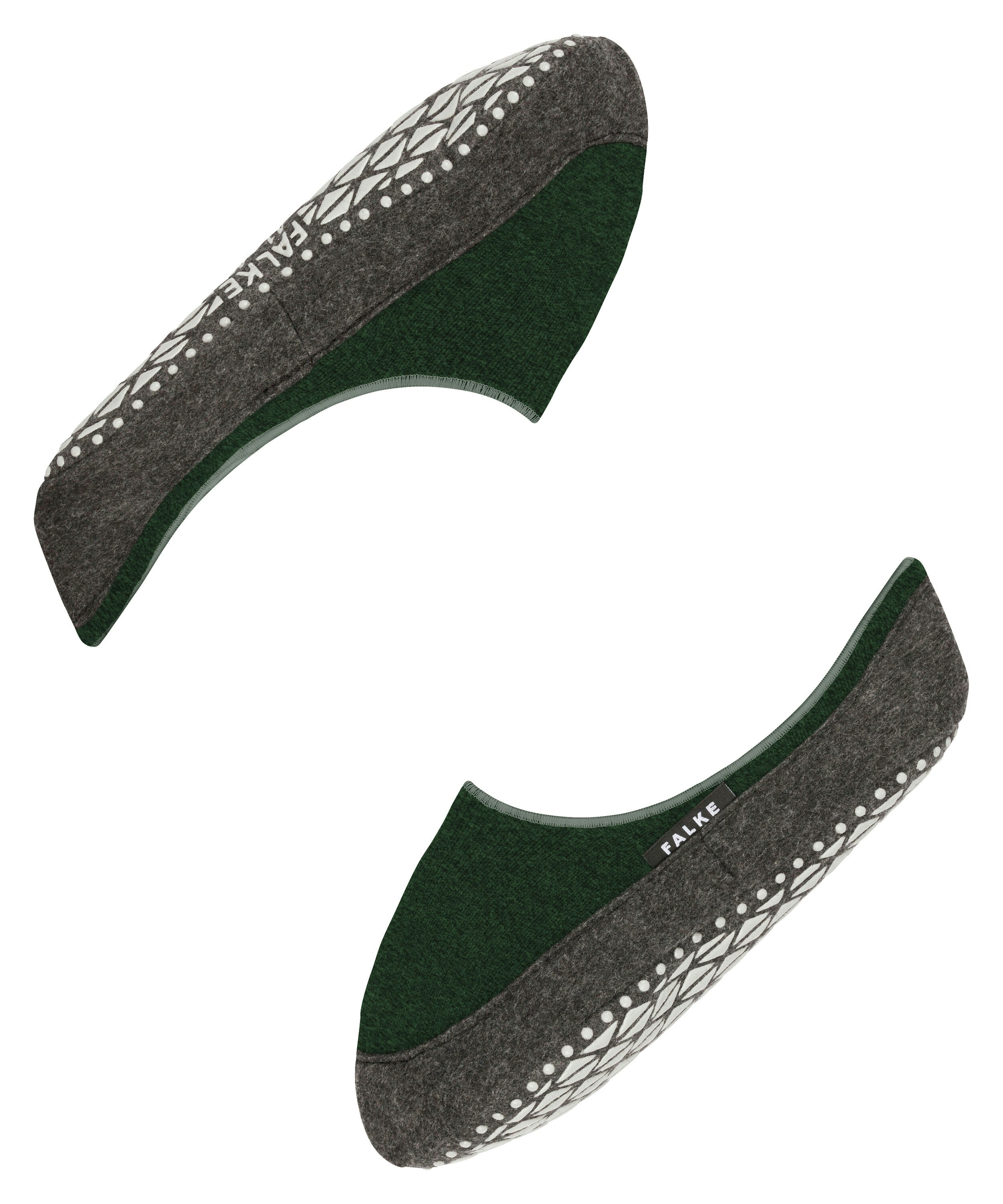 FALKE Cosyshoe heren pantoffels, groen (green melangeange)