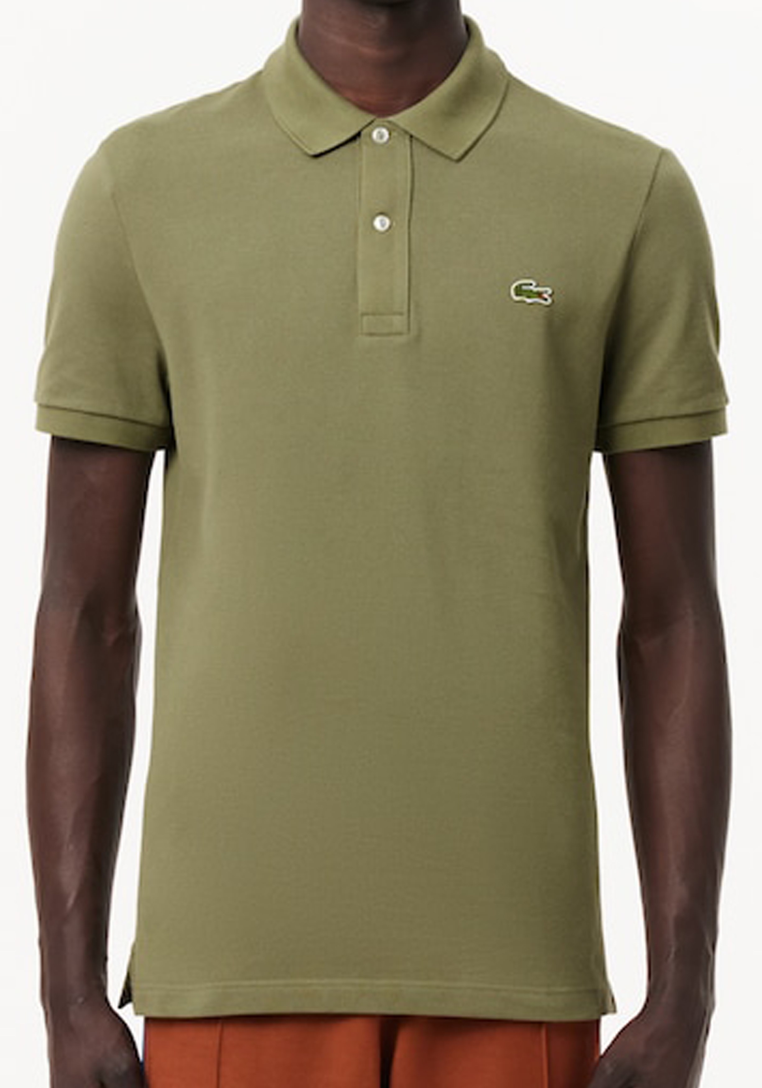 Lacoste Slim Fit polo, kaki groen
