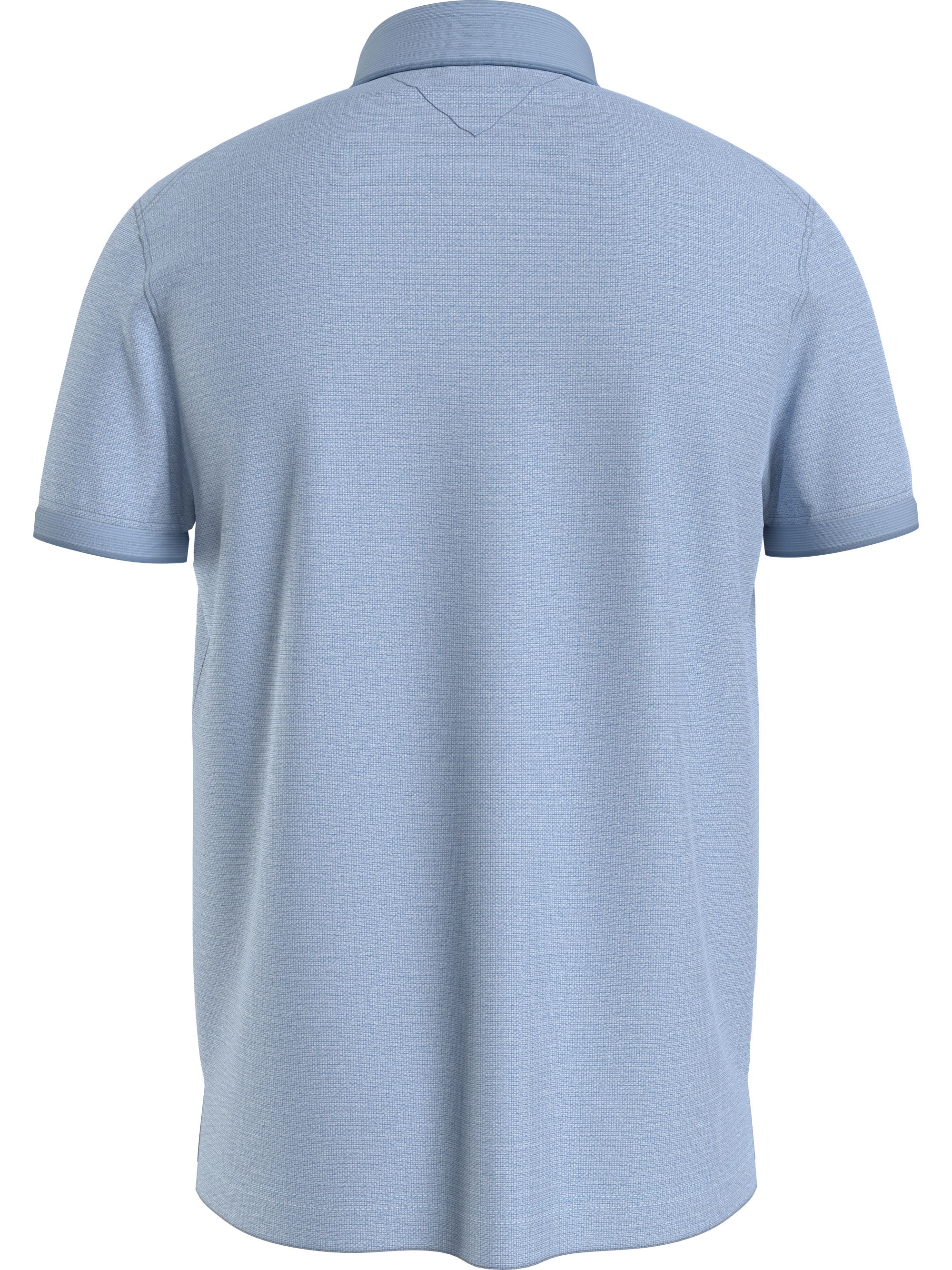 Tommy Hilfiger Dc Oxford Modal Regular Polo, heren poloshirt, blauw