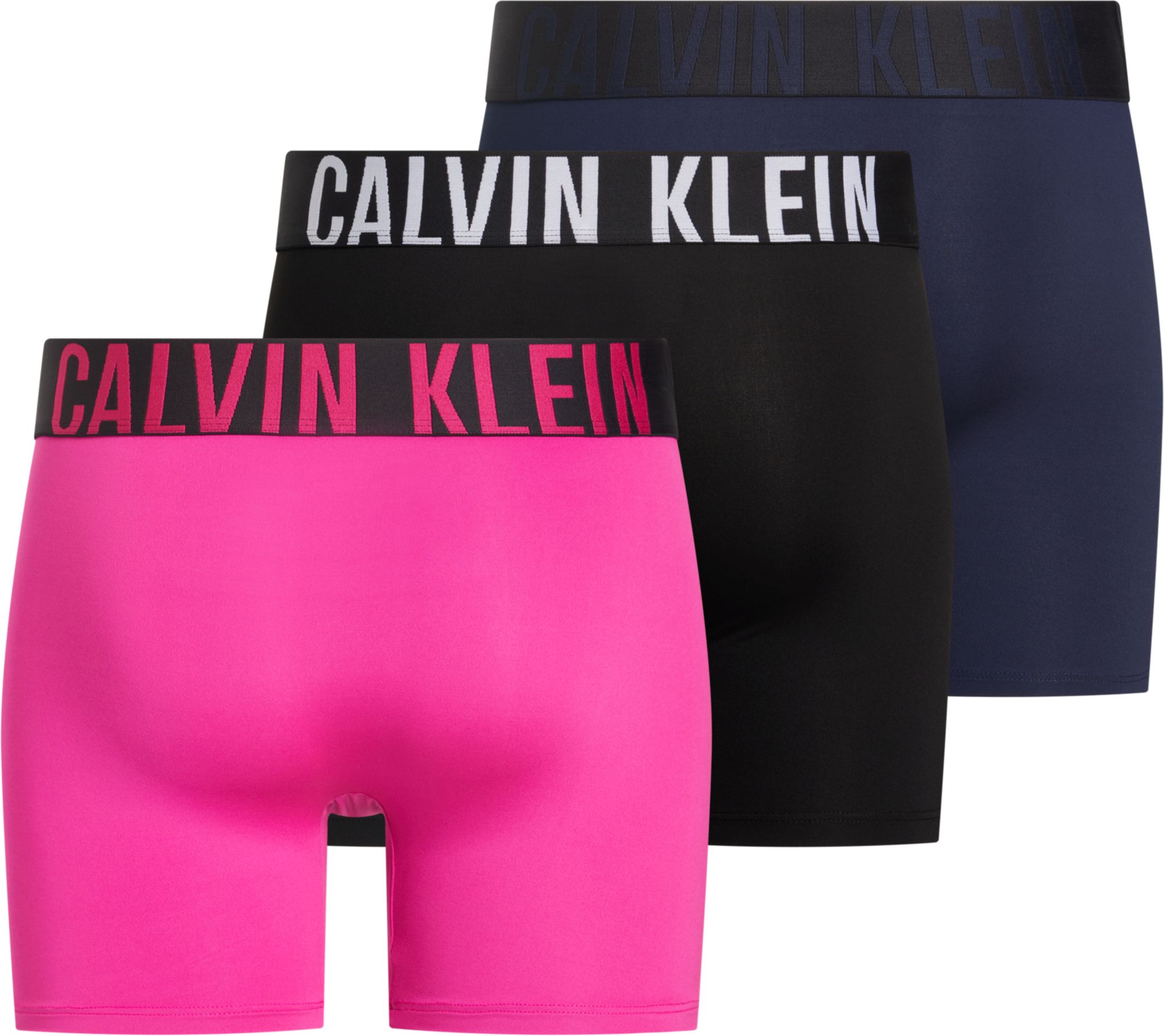Calvin Klein Boxer Briefs (3-pack), heren boxers extra lang, roze, zwart, blauw