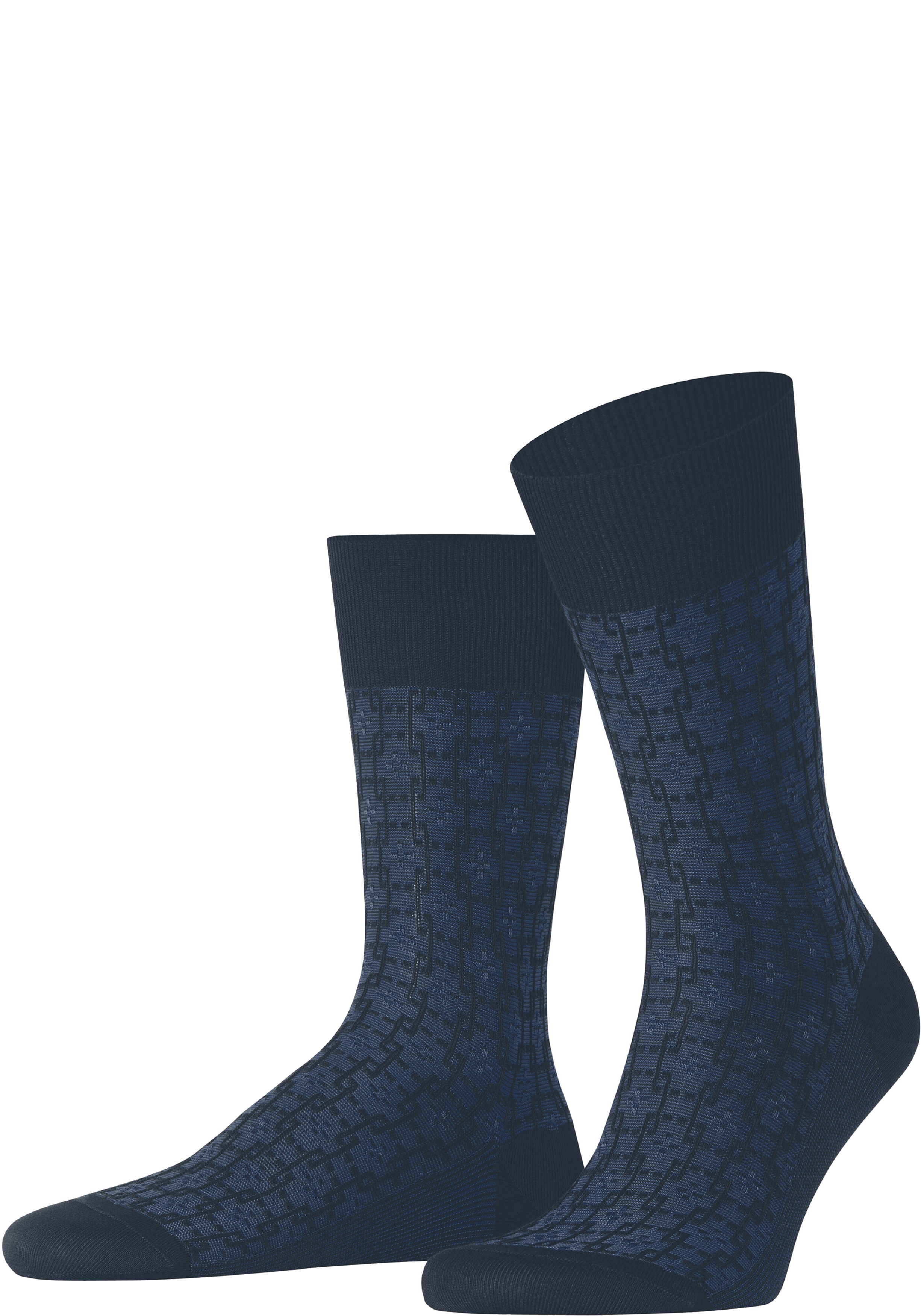 FALKE Artwork Tie herensokken, donkerblauw (midnight)