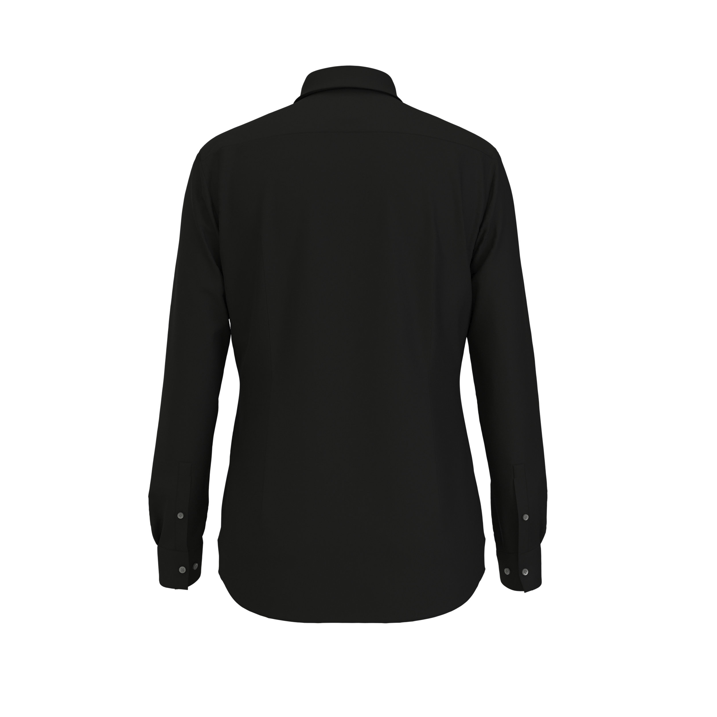 BOSS P-ray-s slim fit overhemd, popeline, zwart