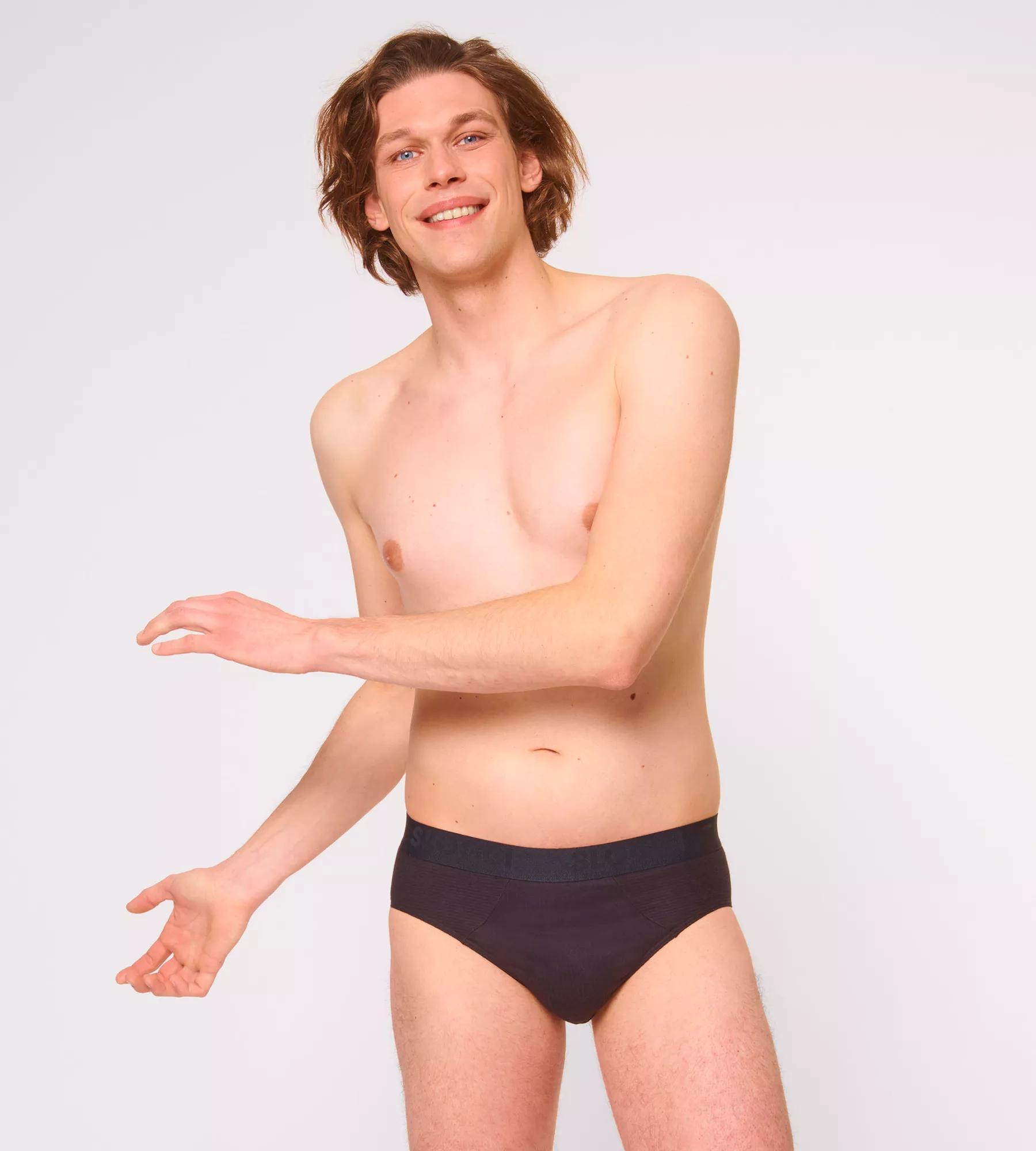 Sloggi Men FREE Evolve Brief, heren slip met smalle zijkanten (2-pack), zwart