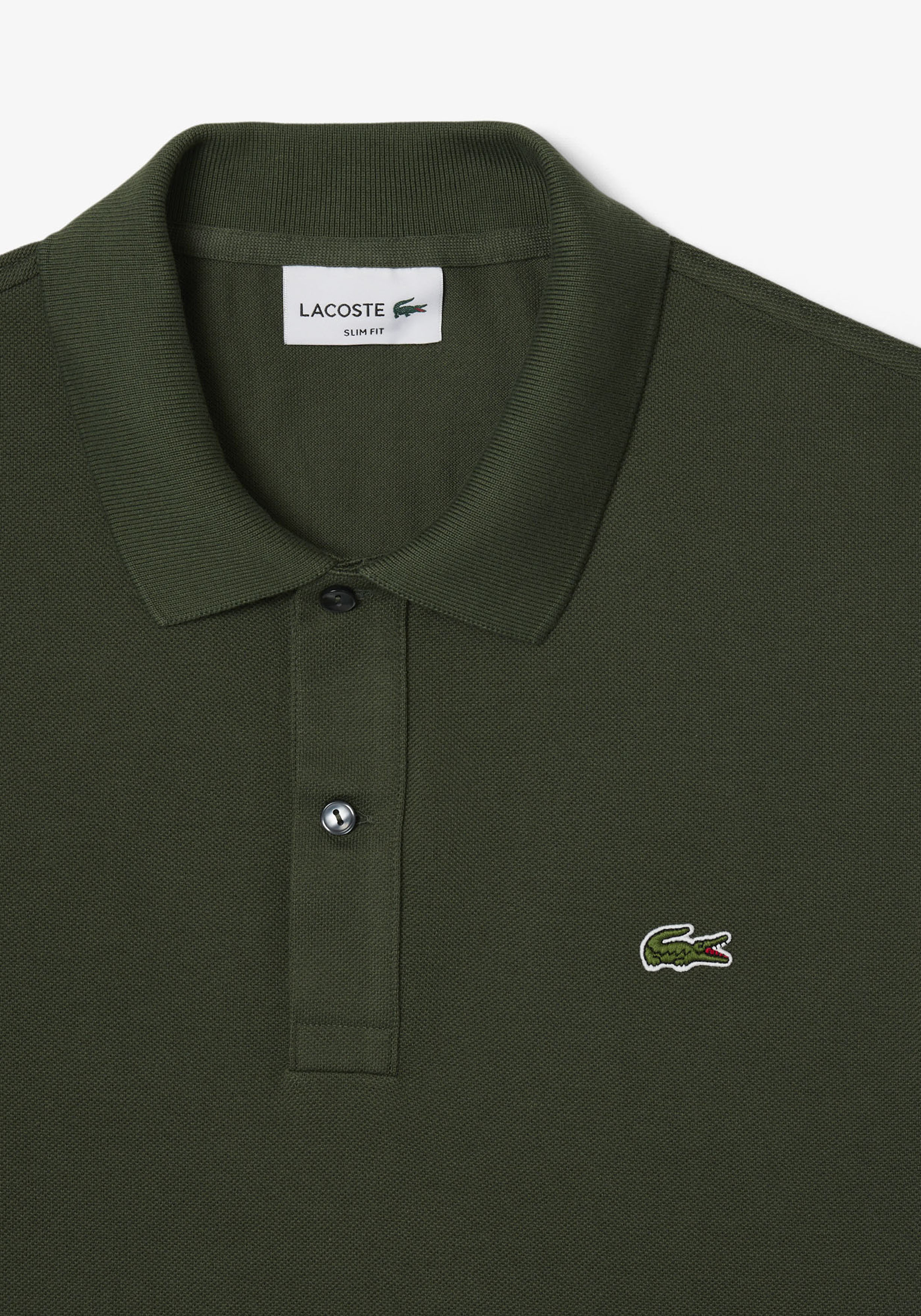 Lacoste Slim Fit polo, army groen