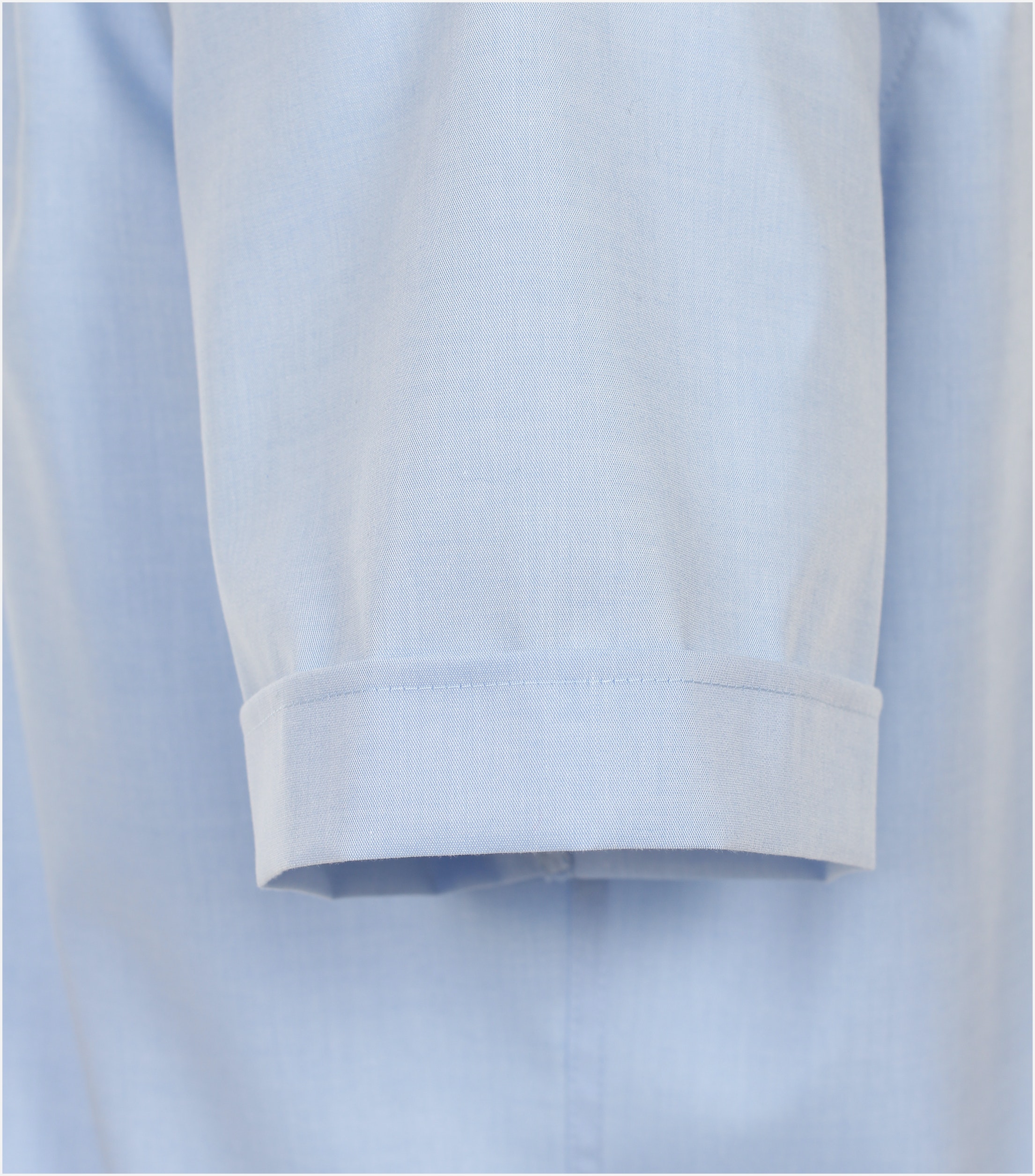 Redmond comfort fit overhemd, korte mouw, popeline, blauw